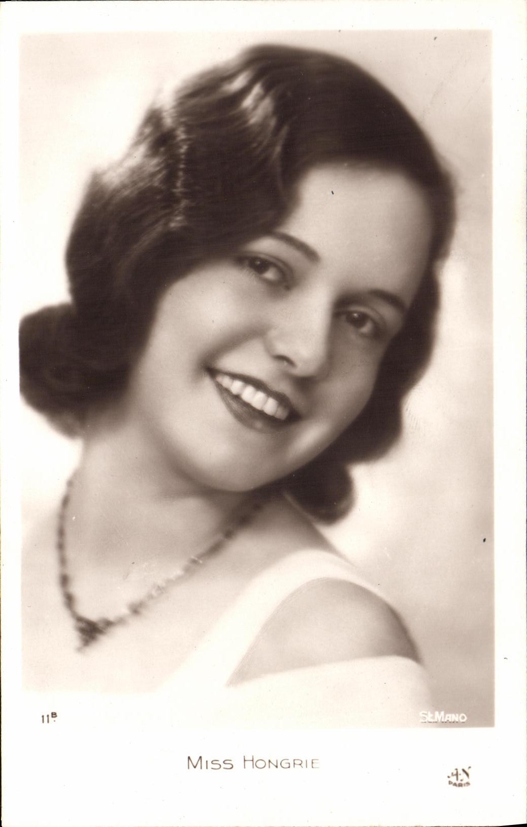 CPA Fantaisie Femme Miss Hongrie