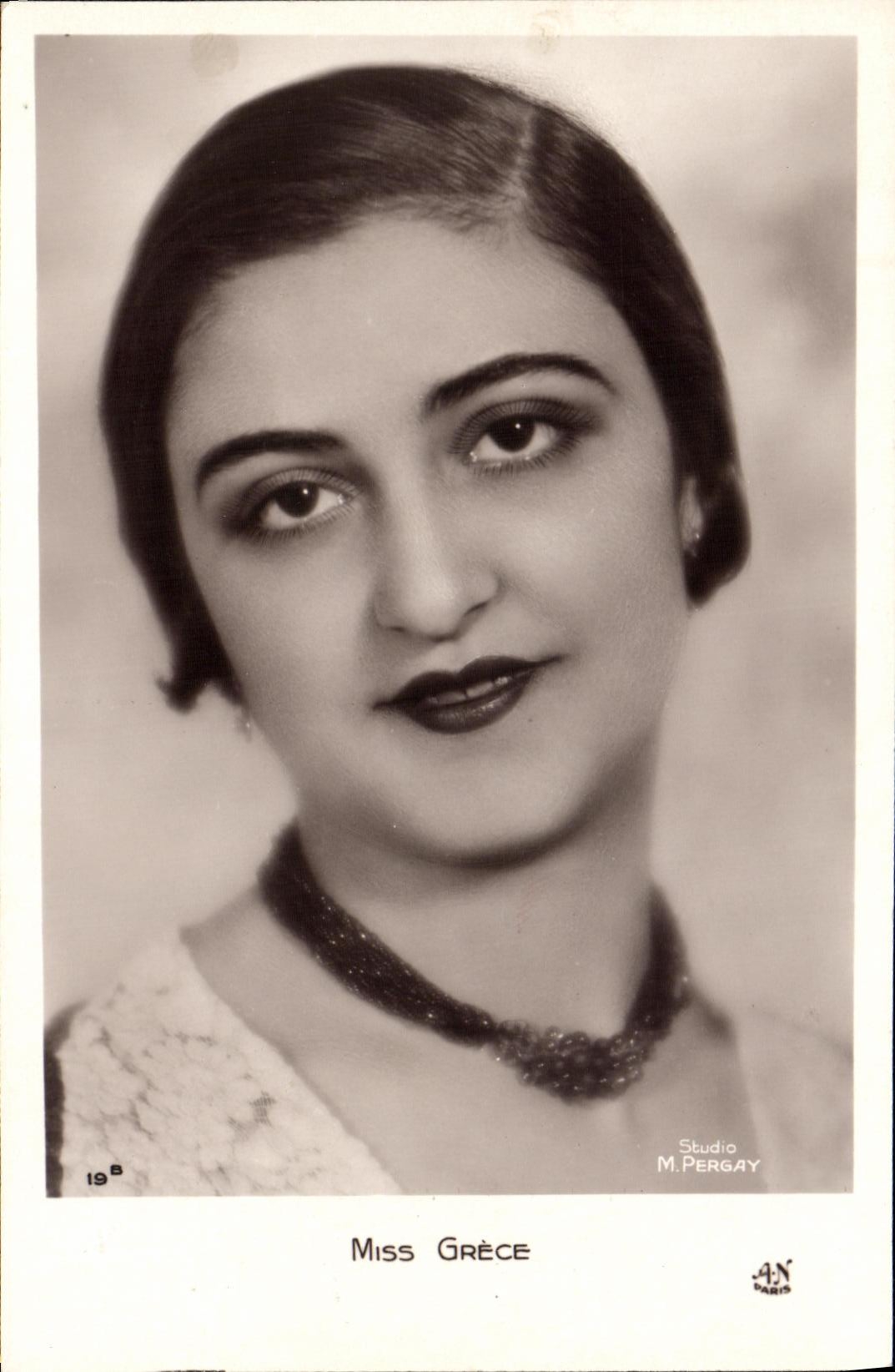 CPA Fantaisie Femme miss Grece