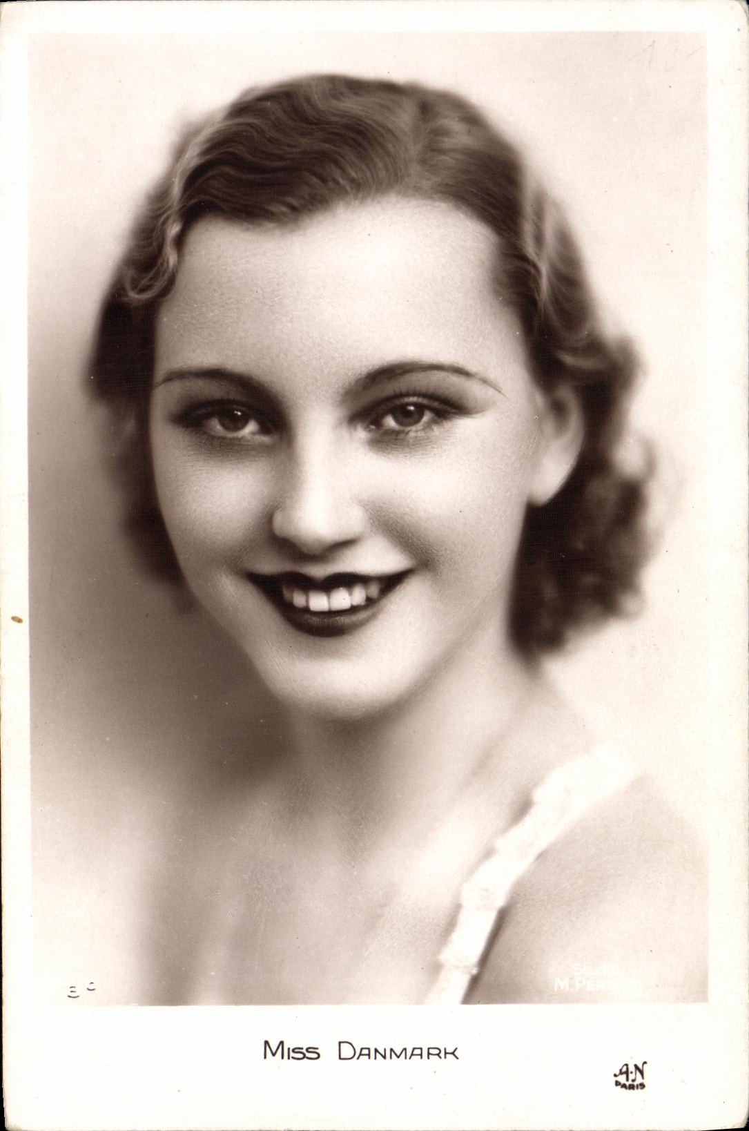 CPA Fantaisie Femme Miss Danemark