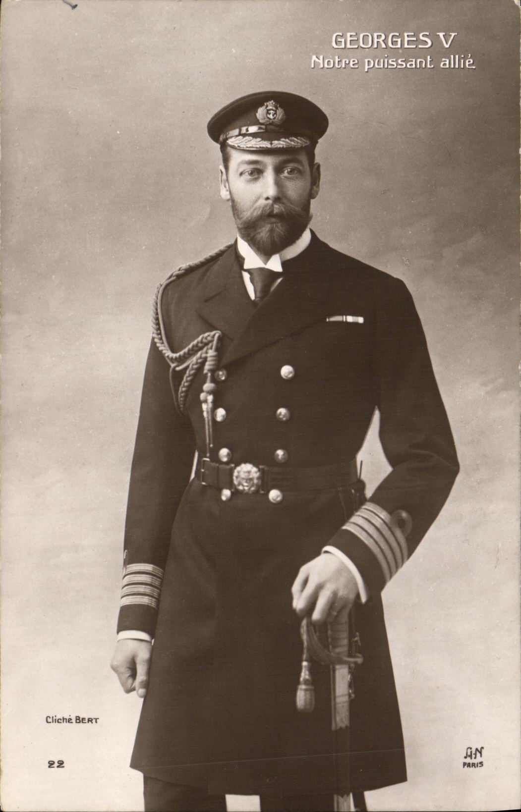 CPA Georges V Notre puissant allie