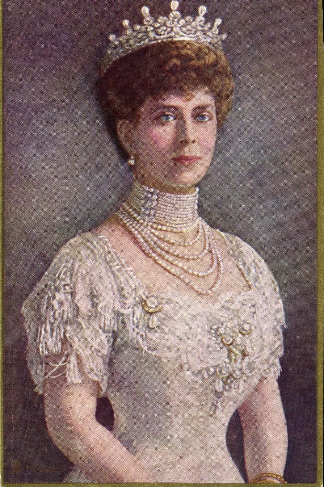 VINTAGE POSTCARD Majesty Victori Mary girl of the Teak Duke