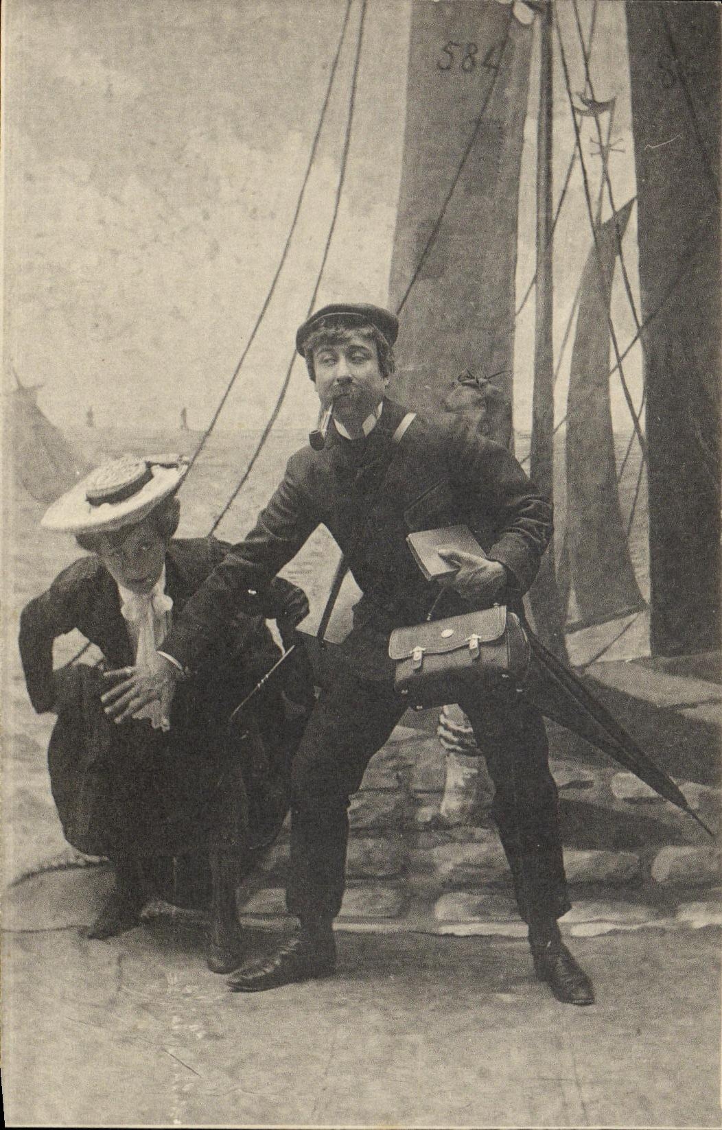 CPA Fantaisie Femme Marin 