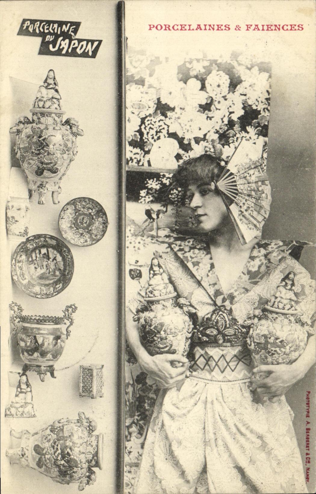 CPA Fantaisie Femme Porcelaines et faiences Porcelaine du Japon Nippon