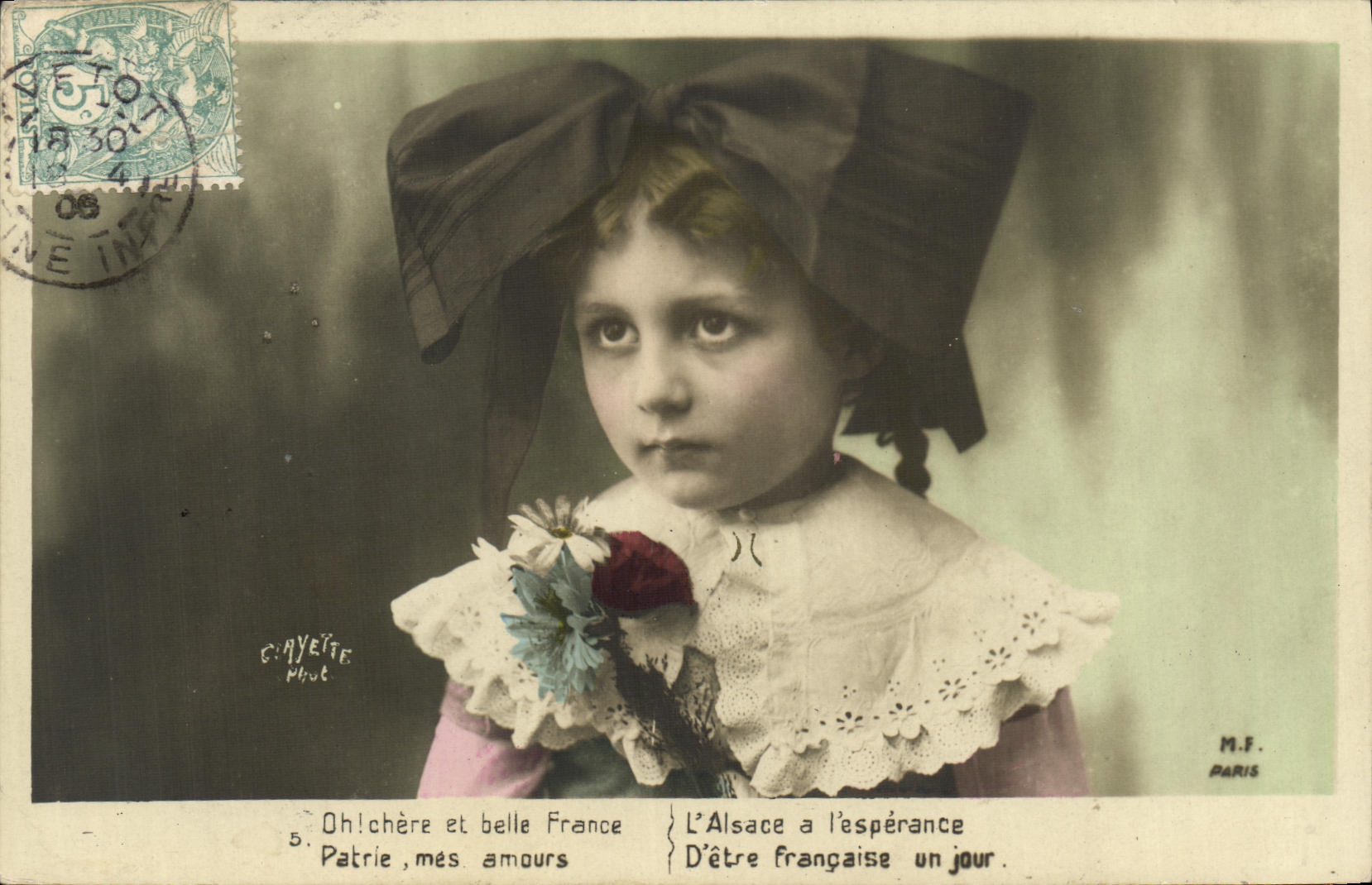 CPA Fantaisie Enfant Alsace