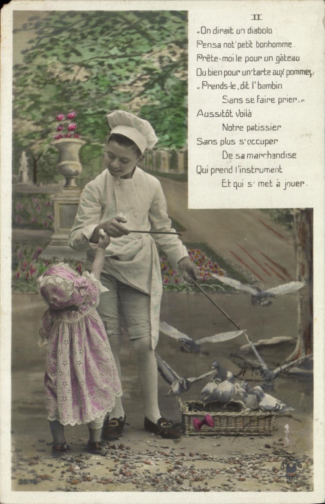 CPA Fantaisie Enfant Patissier