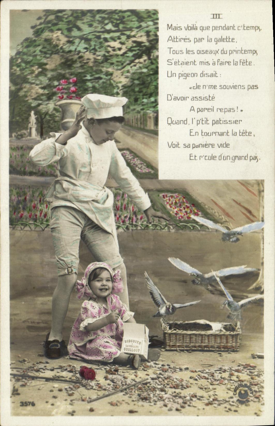 CPA Fantaisie Enfant Patissier