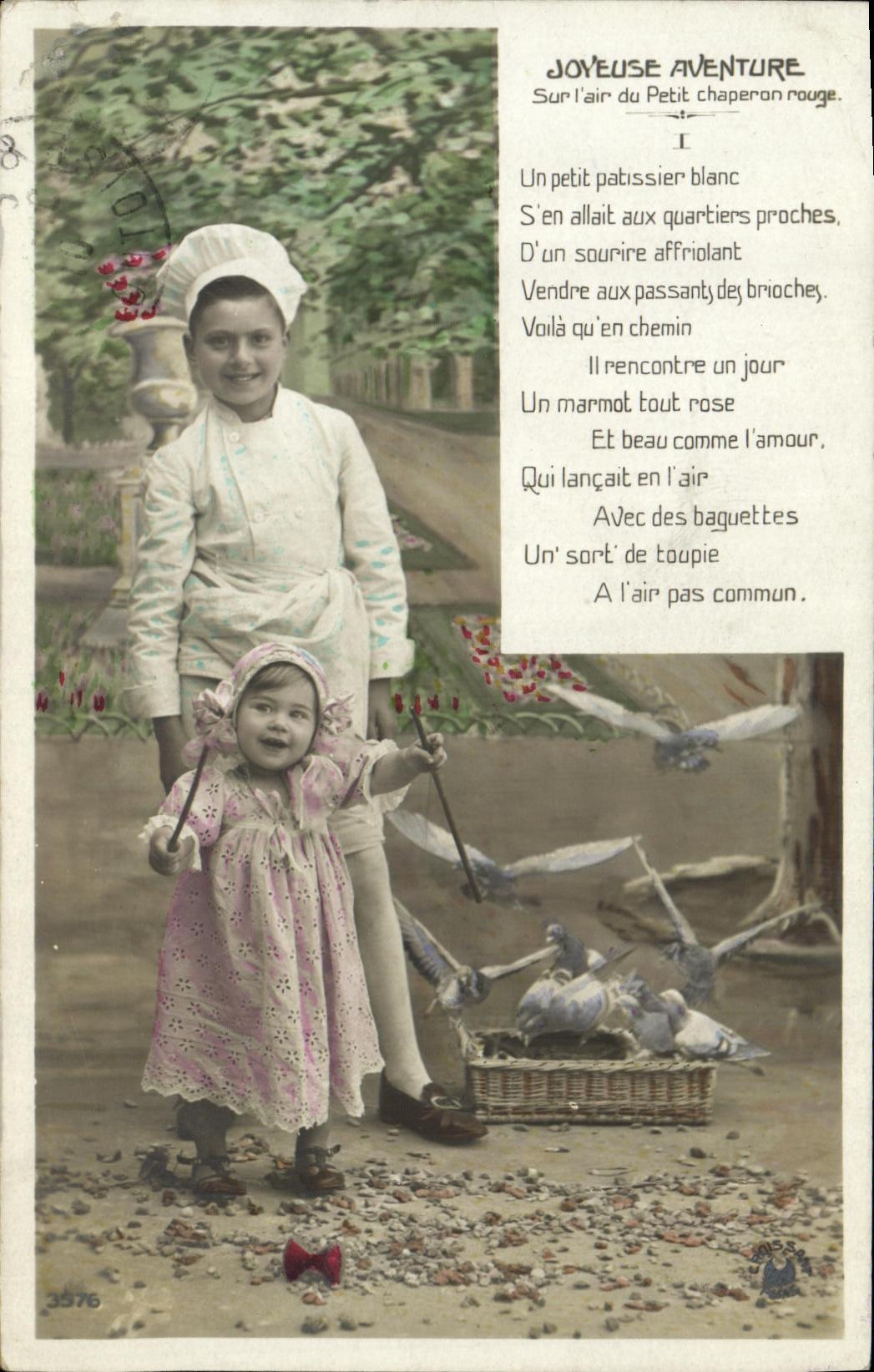 CPA Fantaisie Enfant Patissier