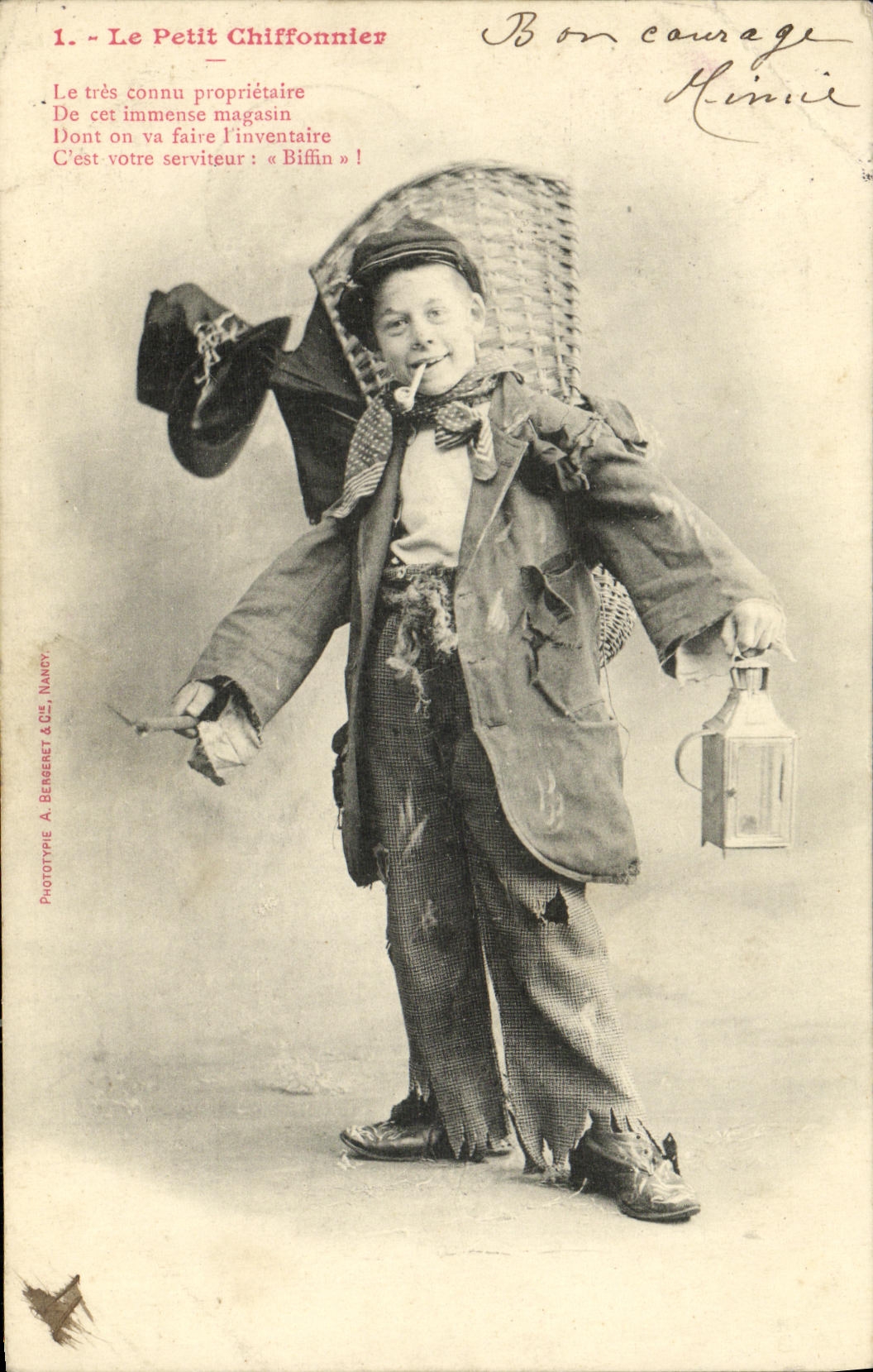 CPA Fantaisie Enfant Le petit chiffonnier