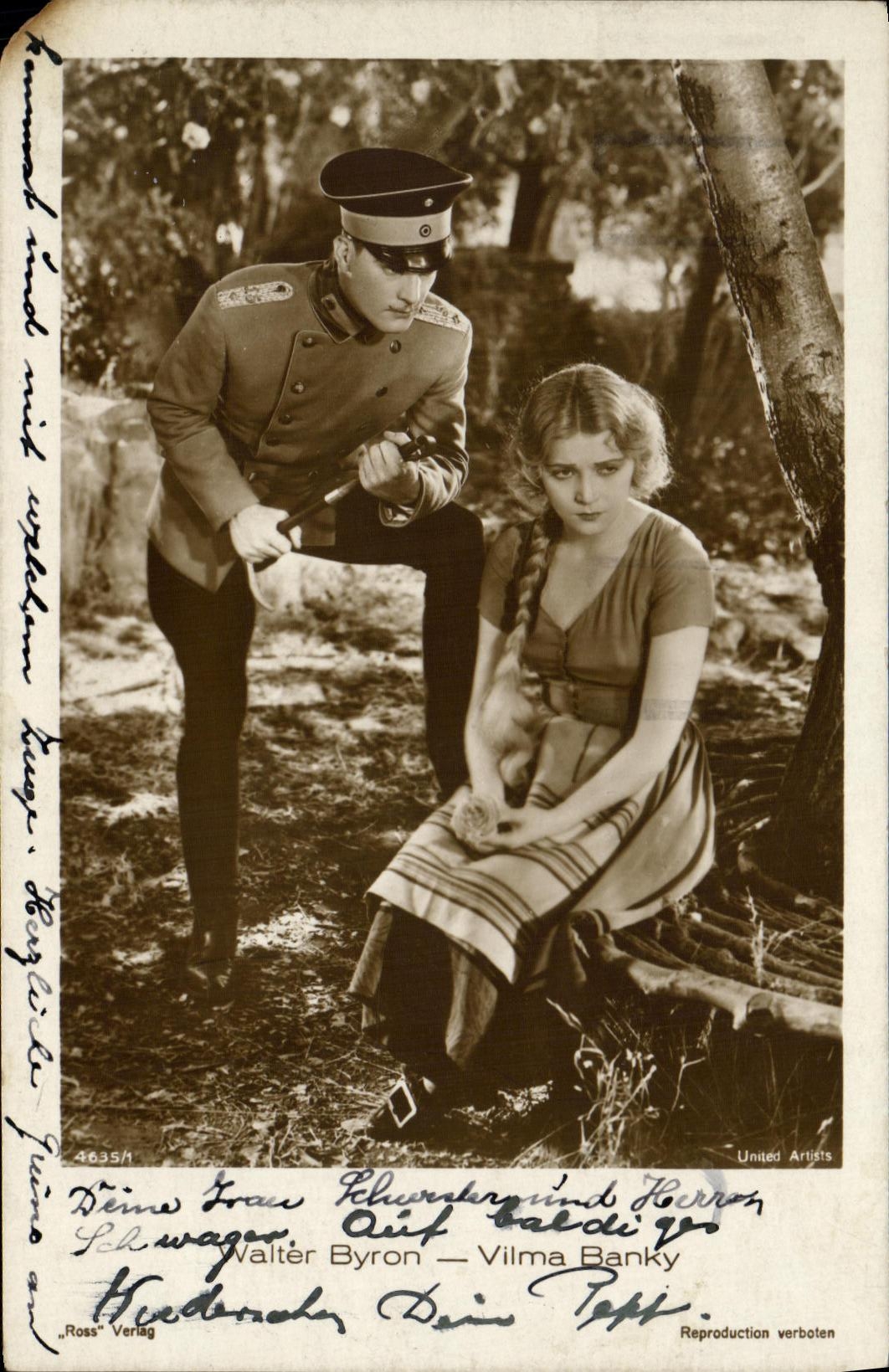 MODERN CARD Cinema Walter Byron Vilma Banky