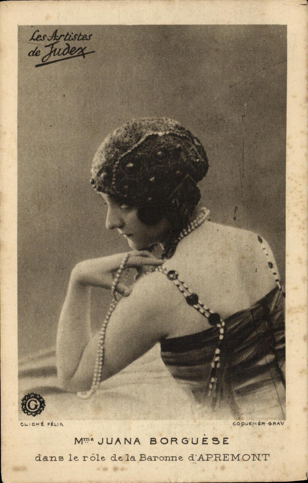 MODERN CARD Mrs  Juana Borguese Baroness D Apremont