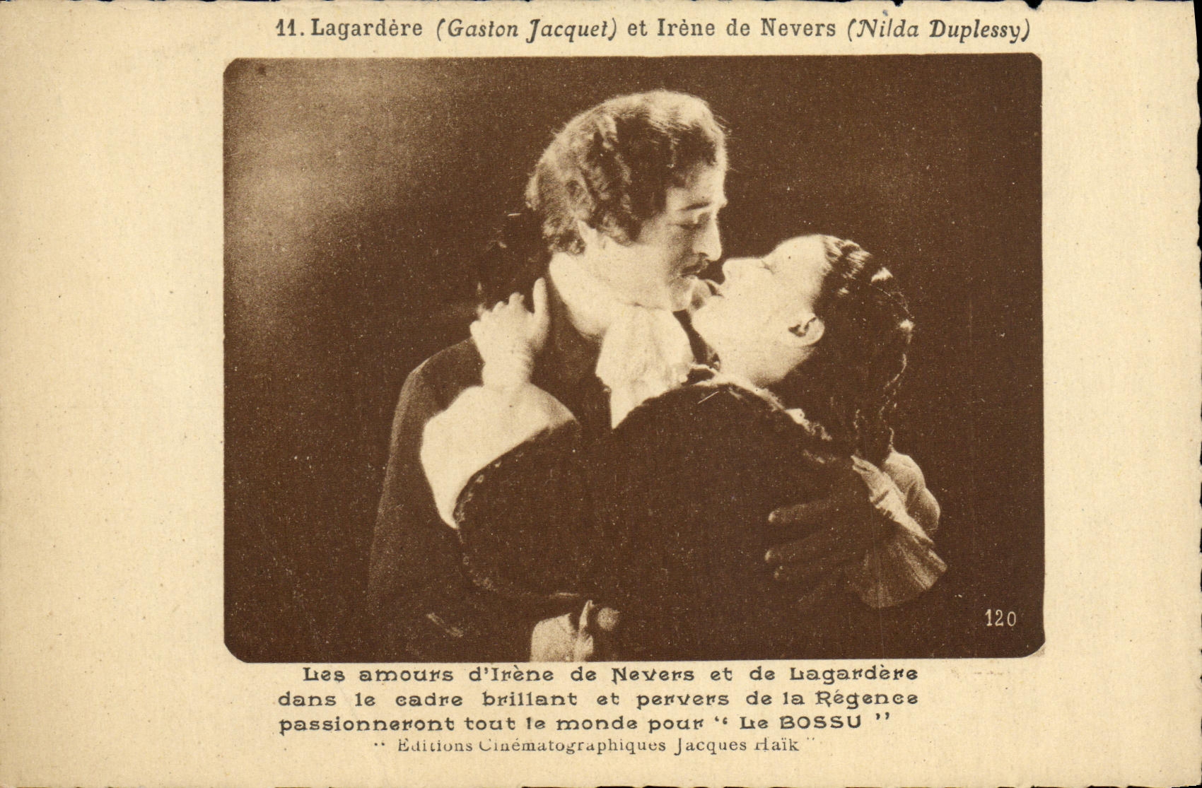 MODERN CARD Cinema Lagaredere Gaston Jacques and Irene of Nevers Nilda Duplessy the Uneven Jacques Haik