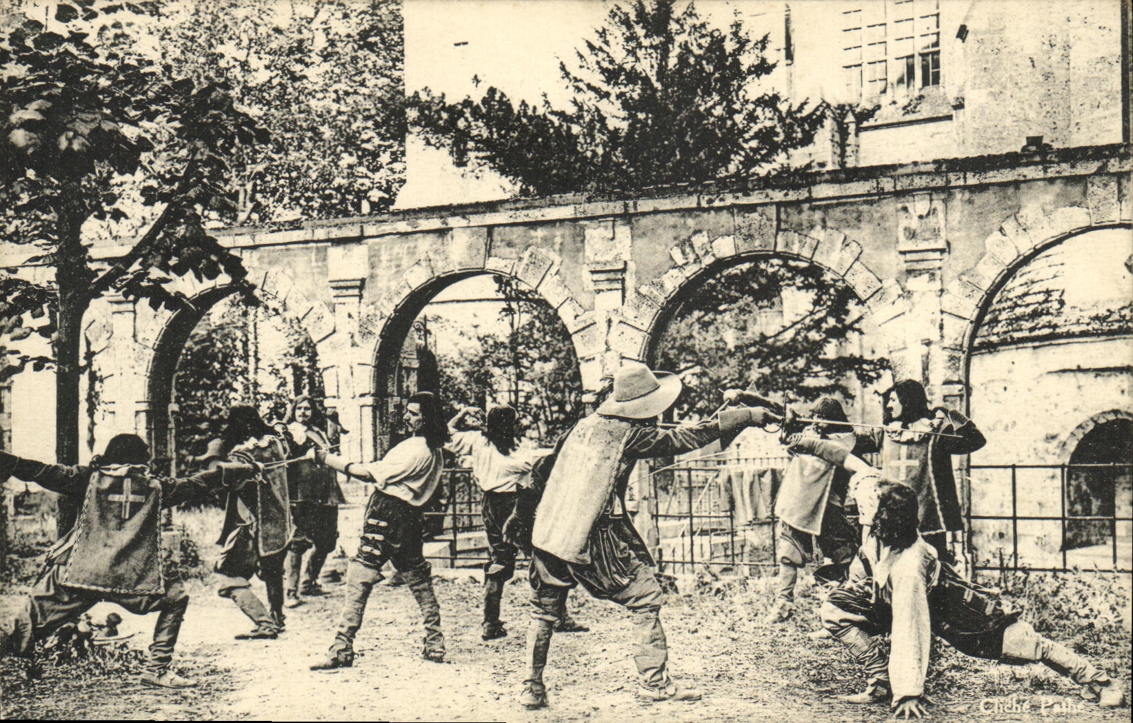 VINTAGE POSTCARD Cinema the Three musketeers Alexandre Dumas