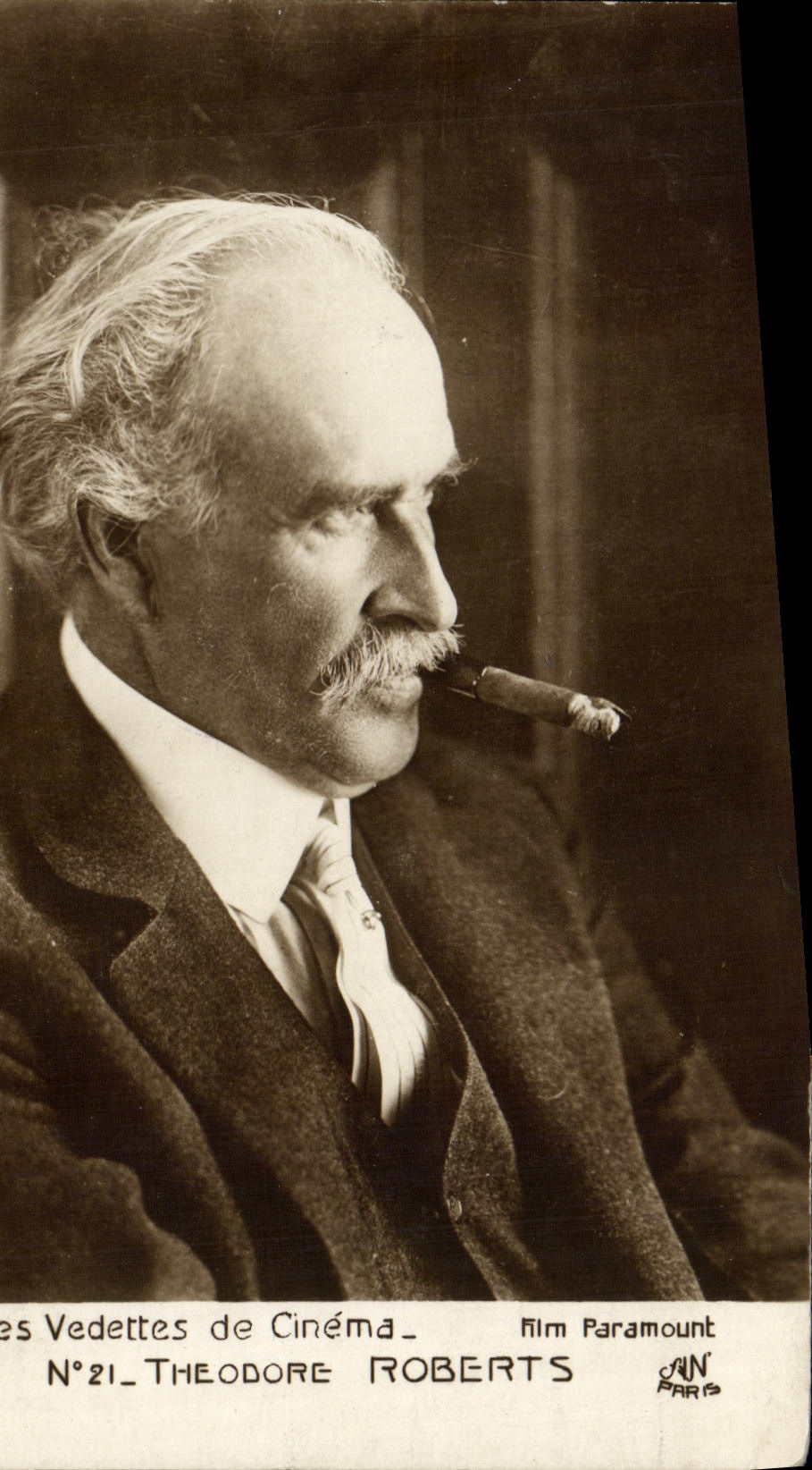 VINTAGE POSTCARD Cinema Theodore Roberts