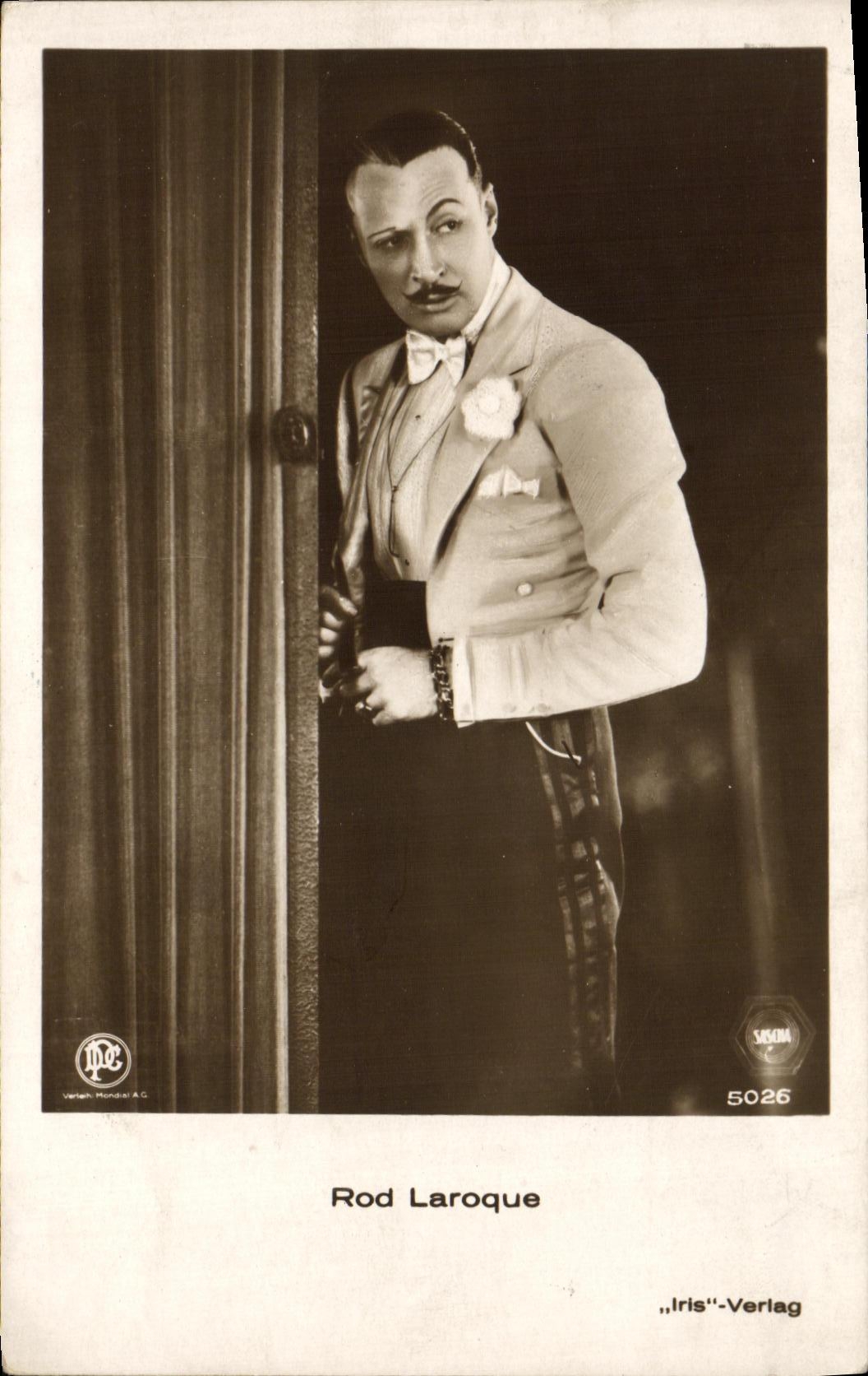 VINTAGE POSTCARD Cinema Rod Laroque