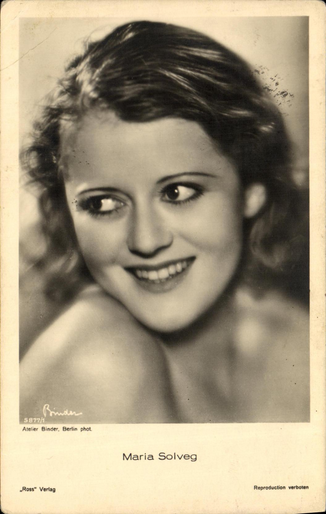 VINTAGE POSTCARD Cinema Maria Solveg