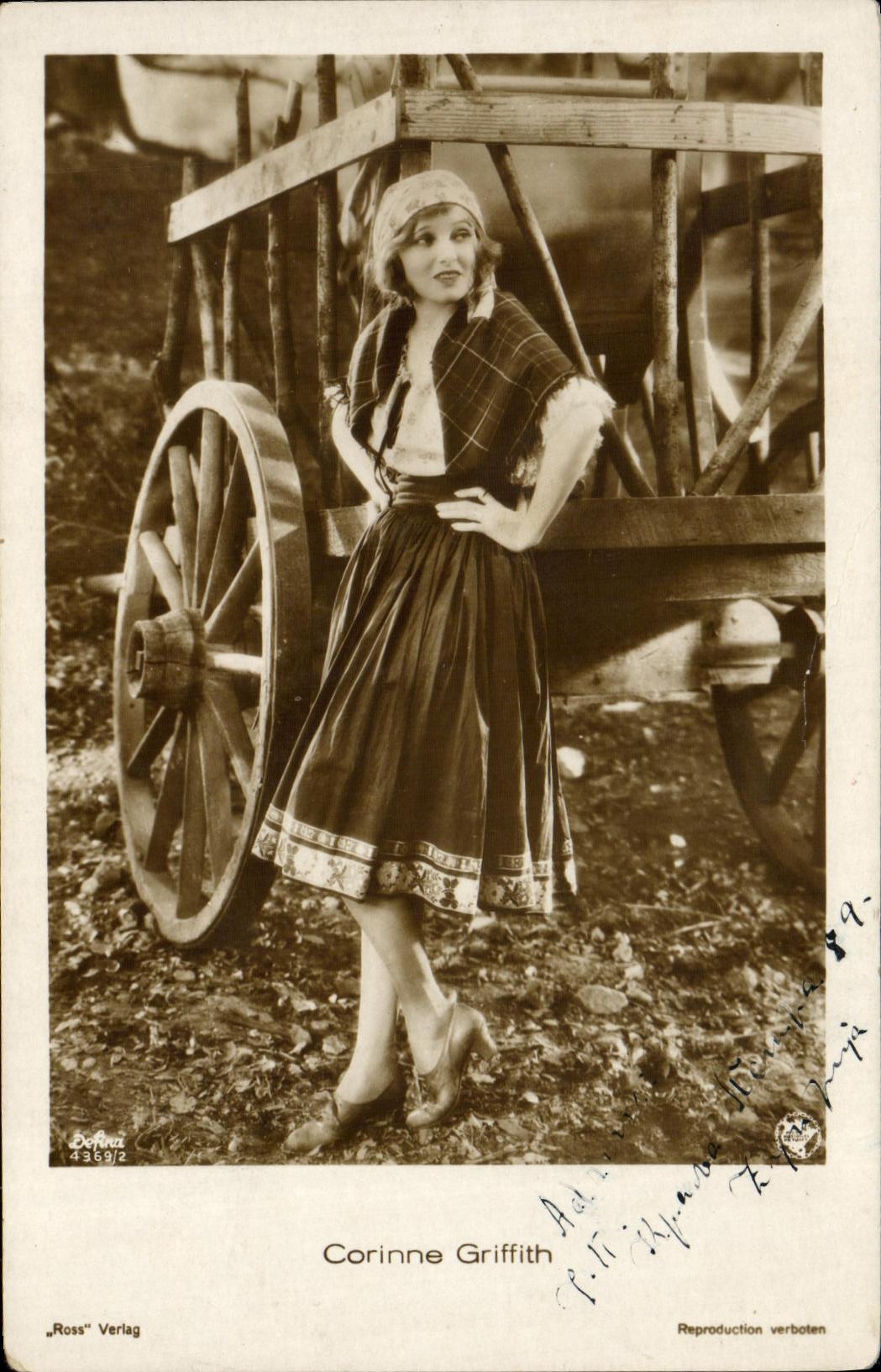 Cine Corinne Griffith de la POSTAL de la VENDIMIA