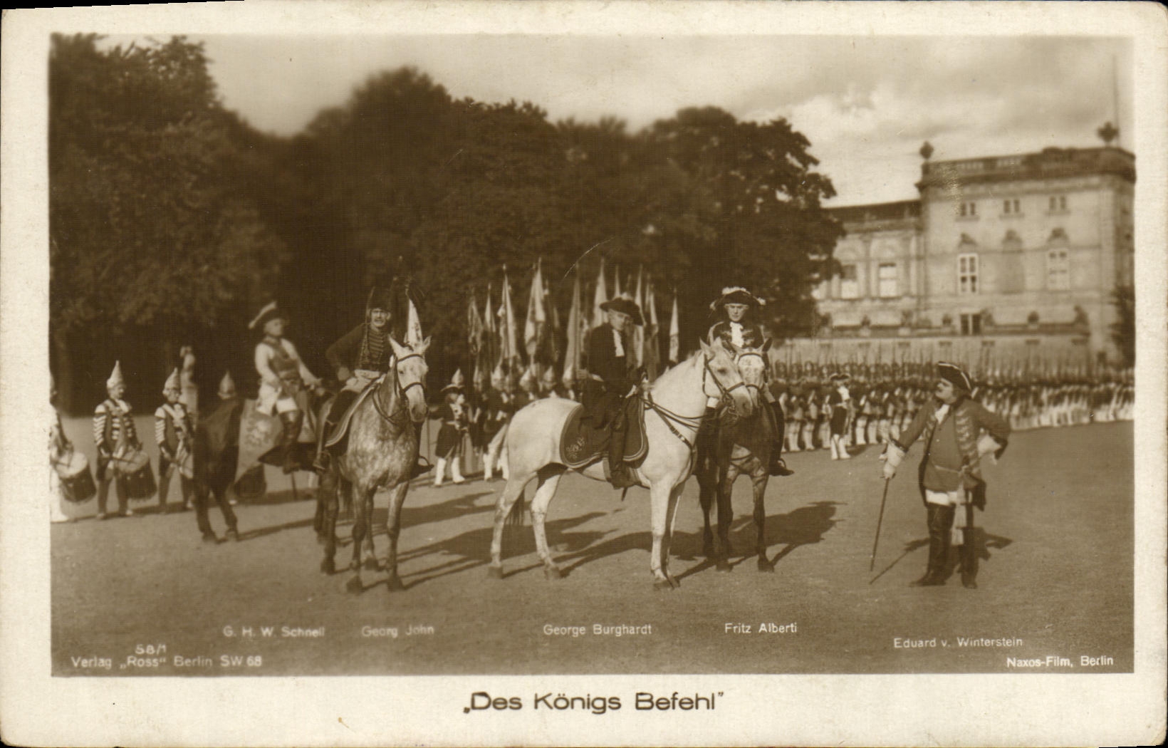 CPA Cinema Des Konigs Befehl George Burghardt Fritz Alberti 
