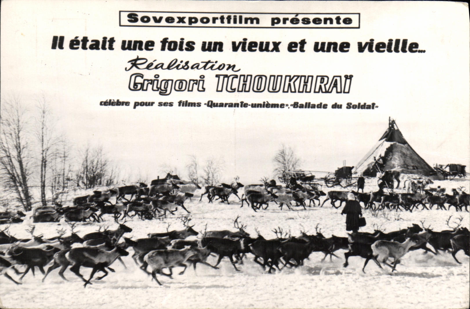 CPA Cinema Il etait une fois un vieux et une vieille Grigori Tchoukhrai