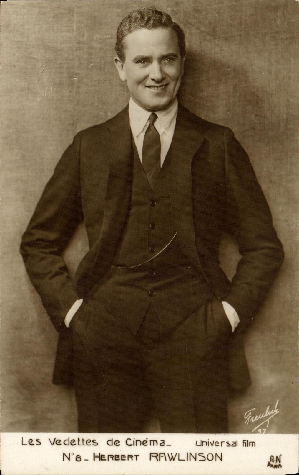 VINTAGE POSTCARD Cinema Herbert Rawlinson