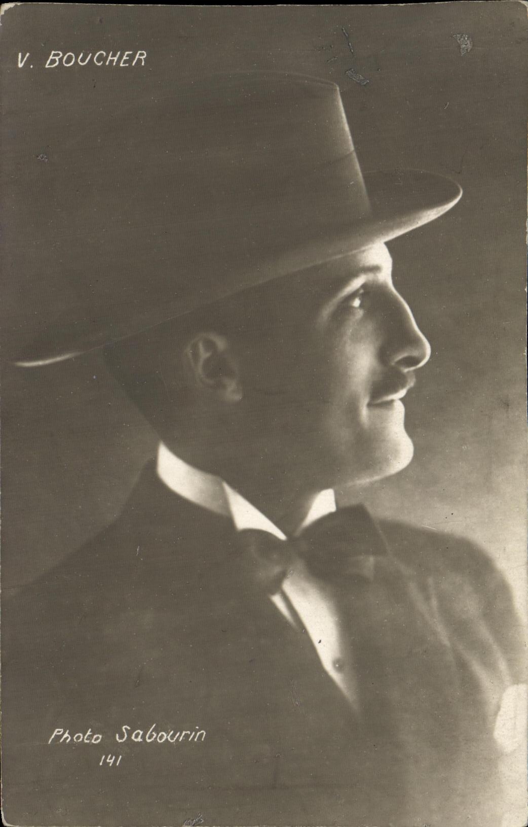 VINTAGE POSTCARD Cinema V Butcher