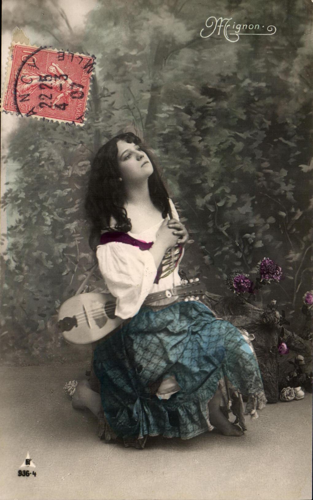 CPA Fantaisie Femme Mignon