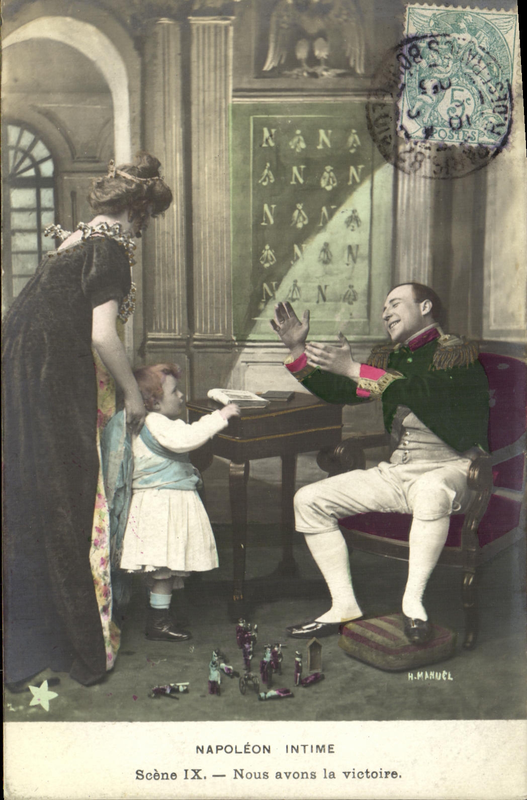 VINTAGE POSTCARD Fantaisie Napoleon intimates We have Al victory