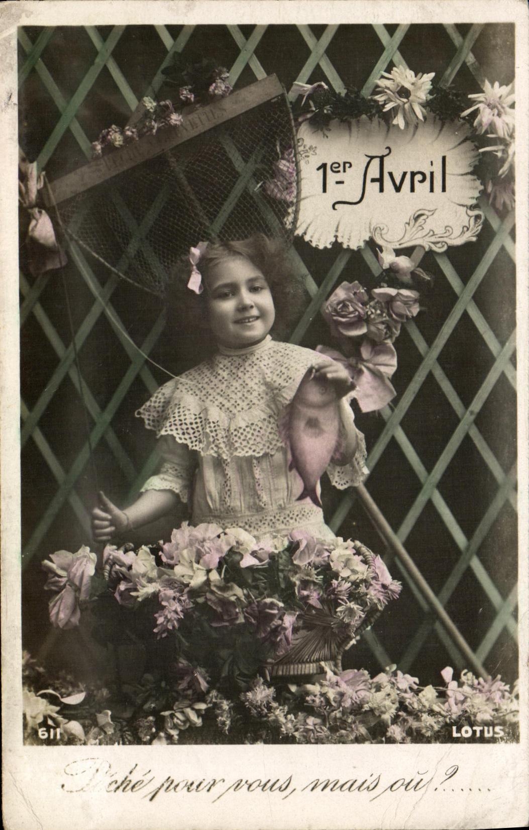 CPA Fantaisie Enfant 1er Avril 