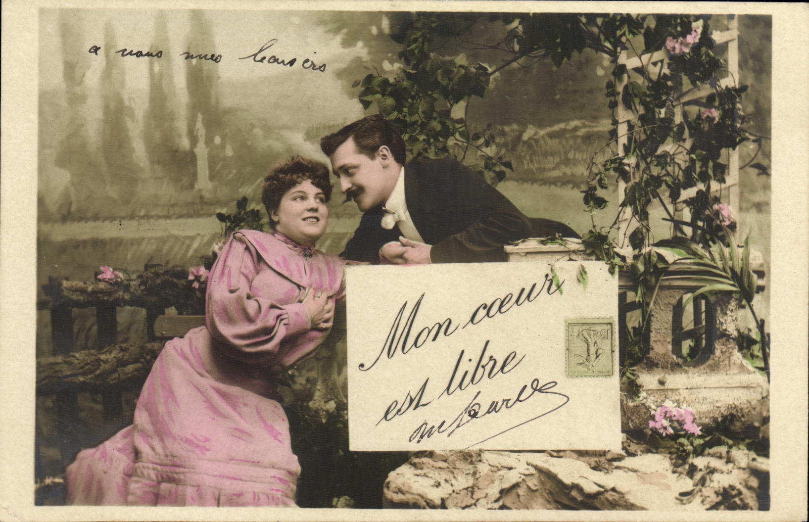 CPA Fantaisie Femme Semeuse Mon coeur est libre