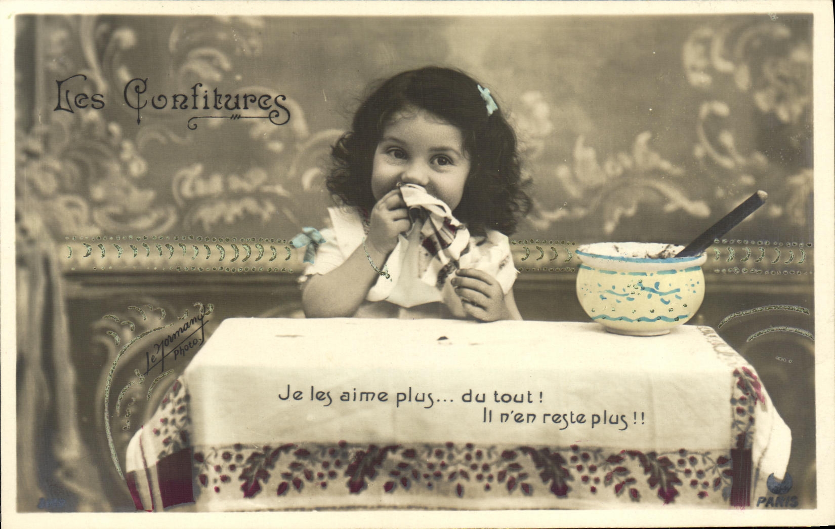 CPA Fantaisie Enfant Les confitures 