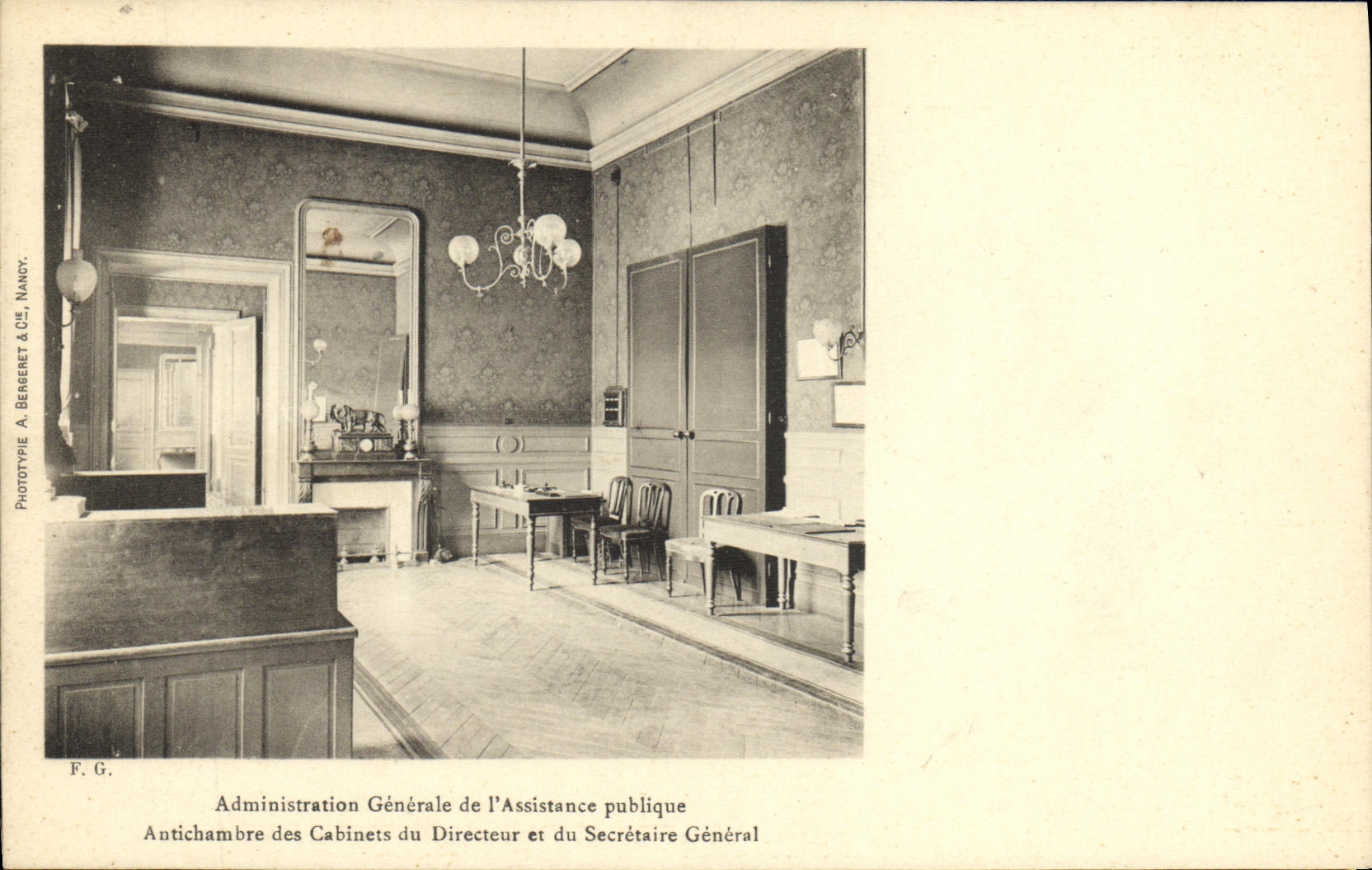CPA Administration generale de l assistance publique Paris Antichambre des cabinets du directuer et du secretariat gener