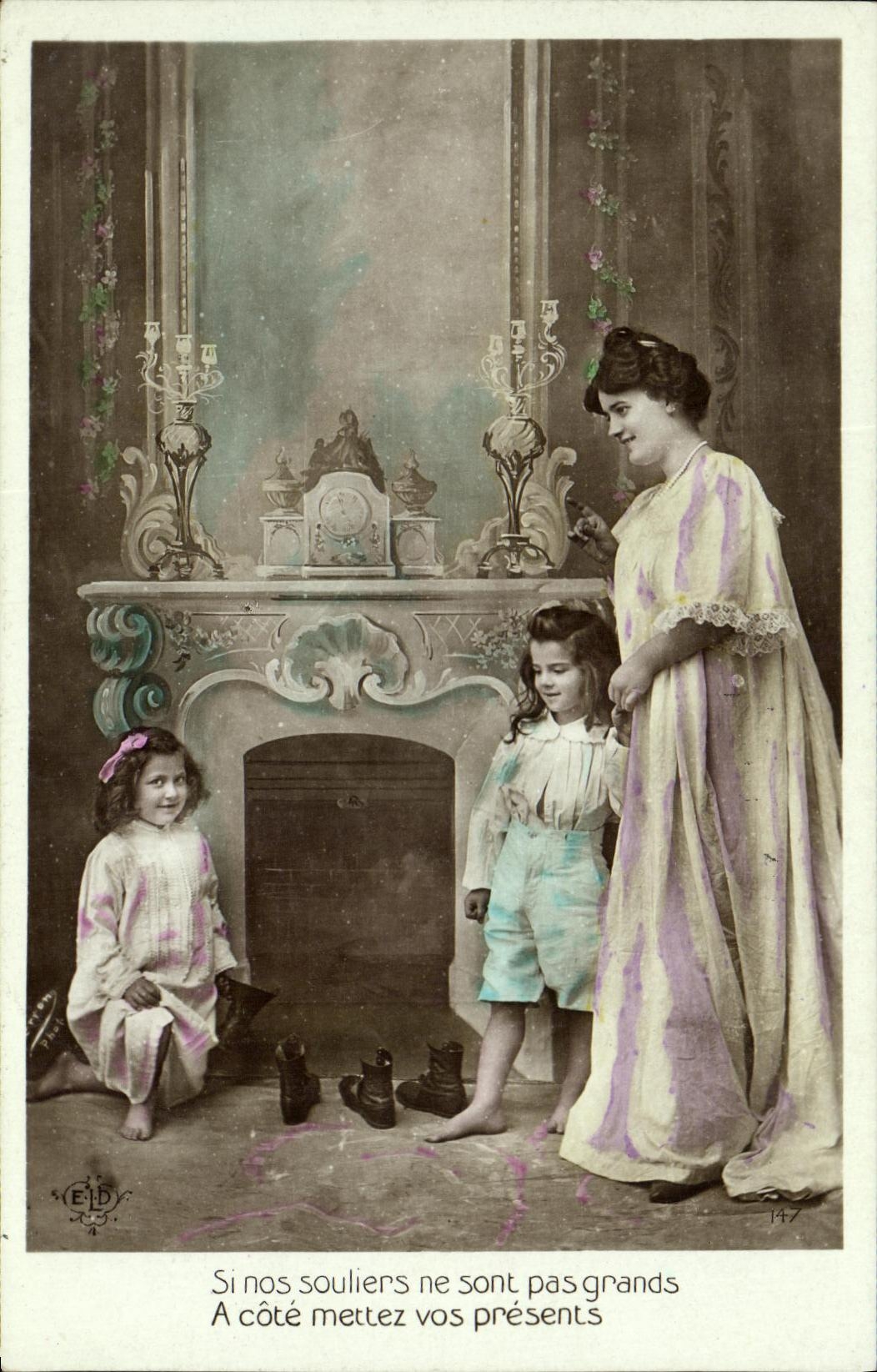 CPA Fantaisie Femme Enfants