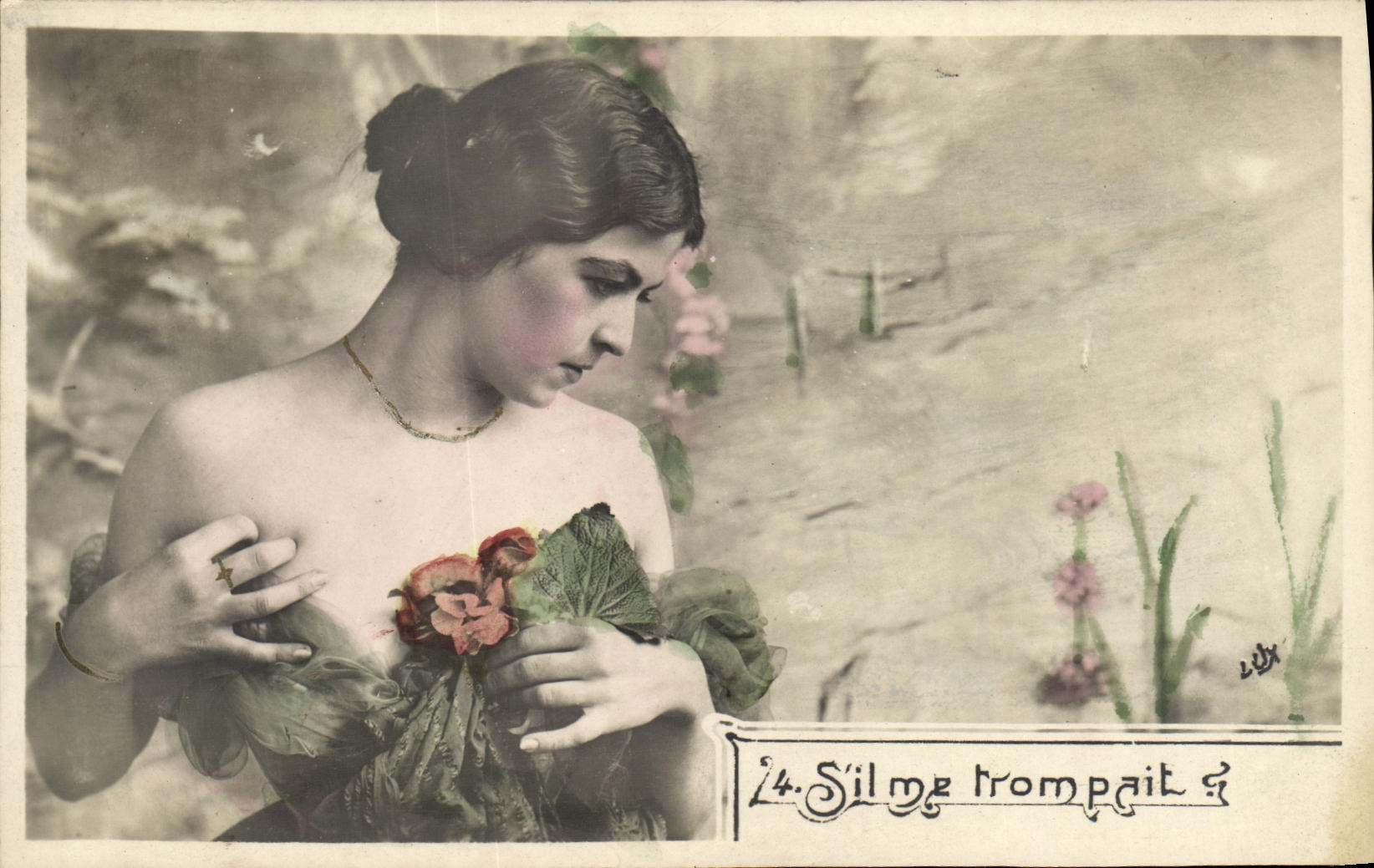 VINTAGE POSTCARD Fantaisie Woman S it misled me