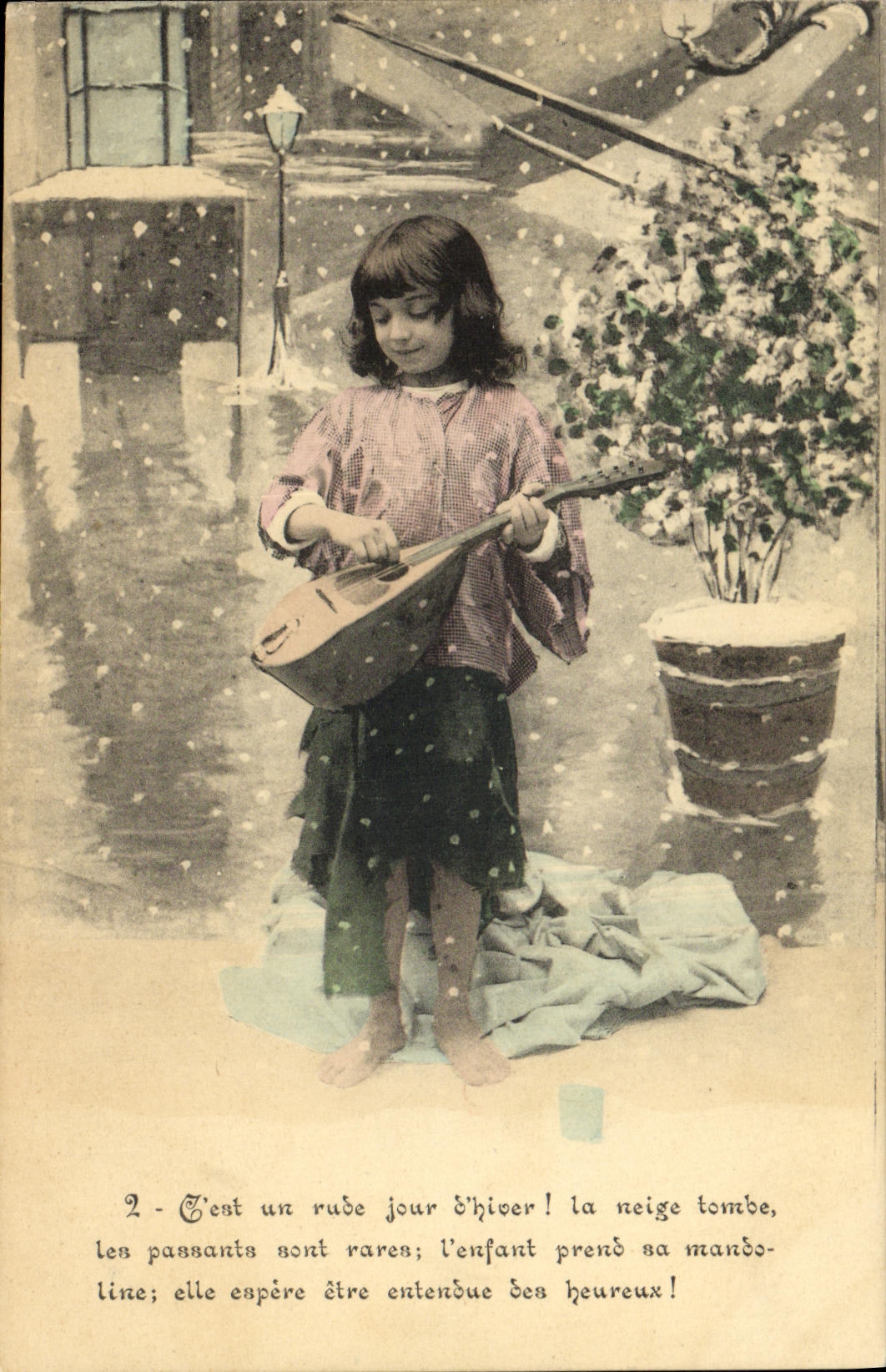 CPA Fantaisie Enfant La mendiante du Pantheon Paris