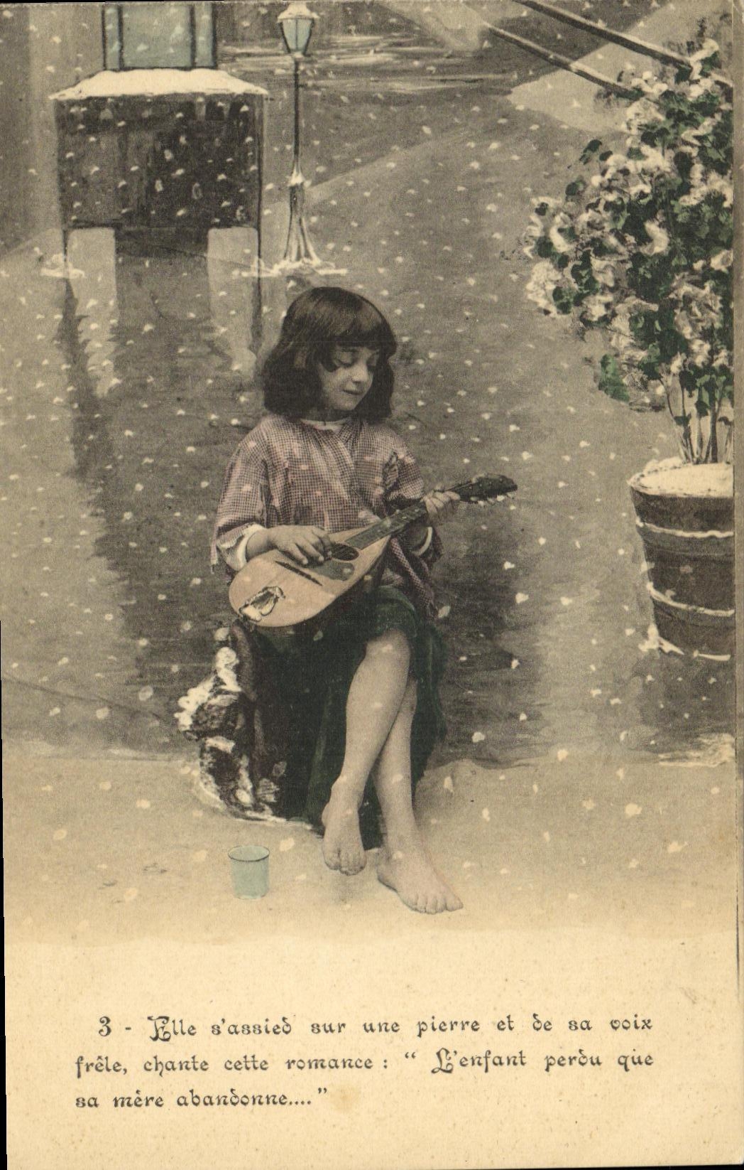 CPA Fantaisie Enfant La mendiante du Pantheon Paris