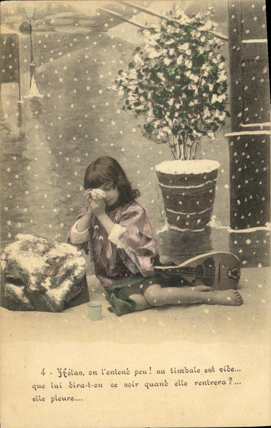 CPA Fantaisie Enfant La mendiante du Pantheon Paris