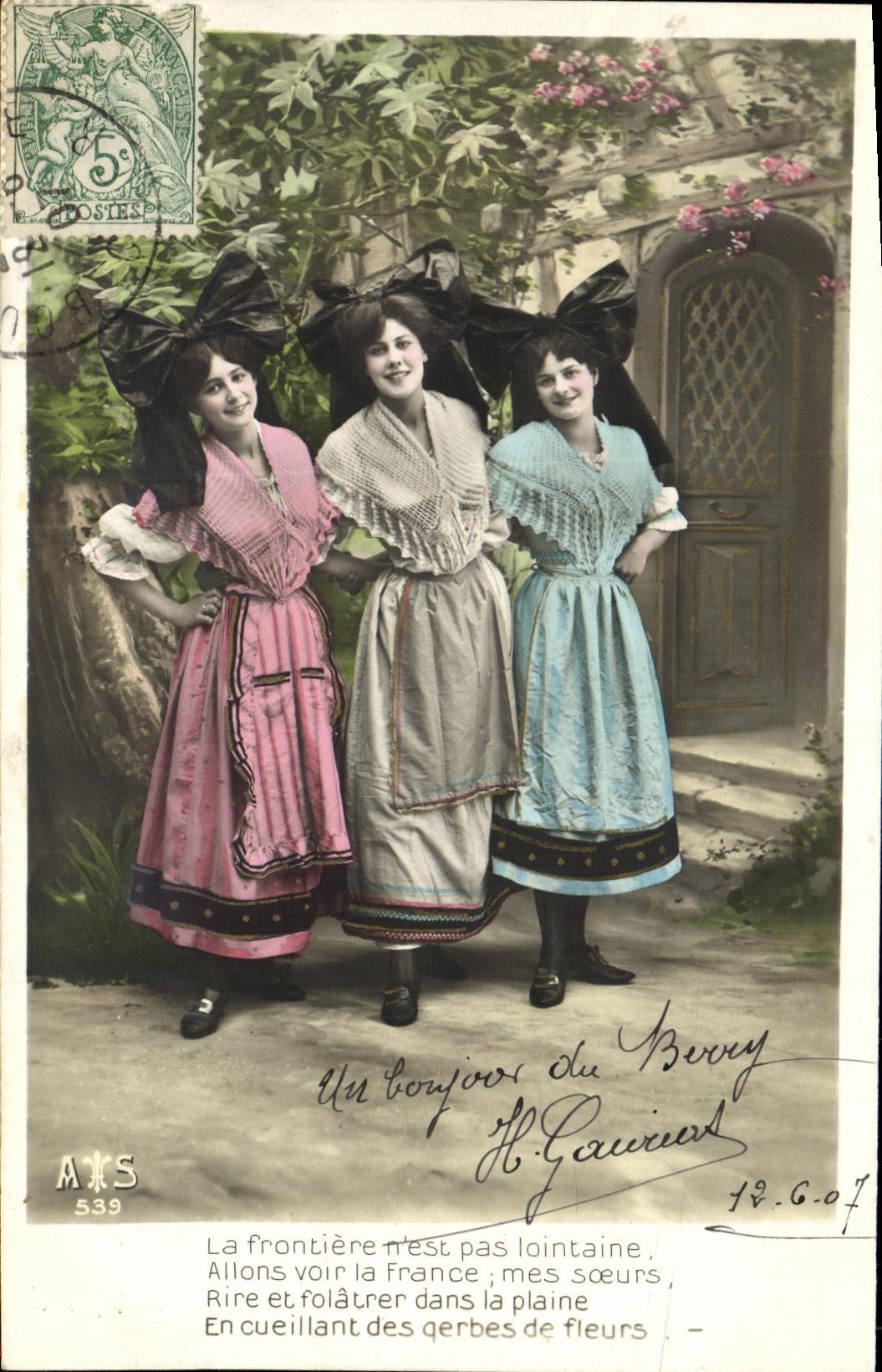 CPA Fantaisie Femmes Alsace 