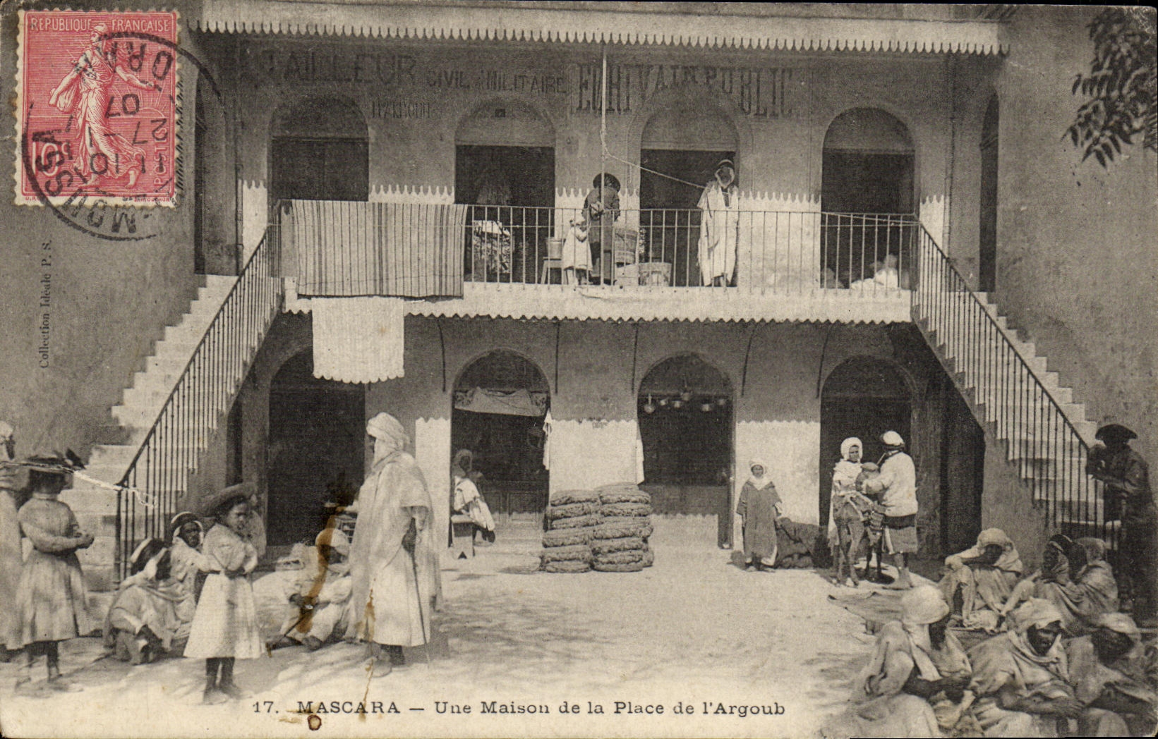 CPA Algerie Mascara Une maison de la place de l Argoub