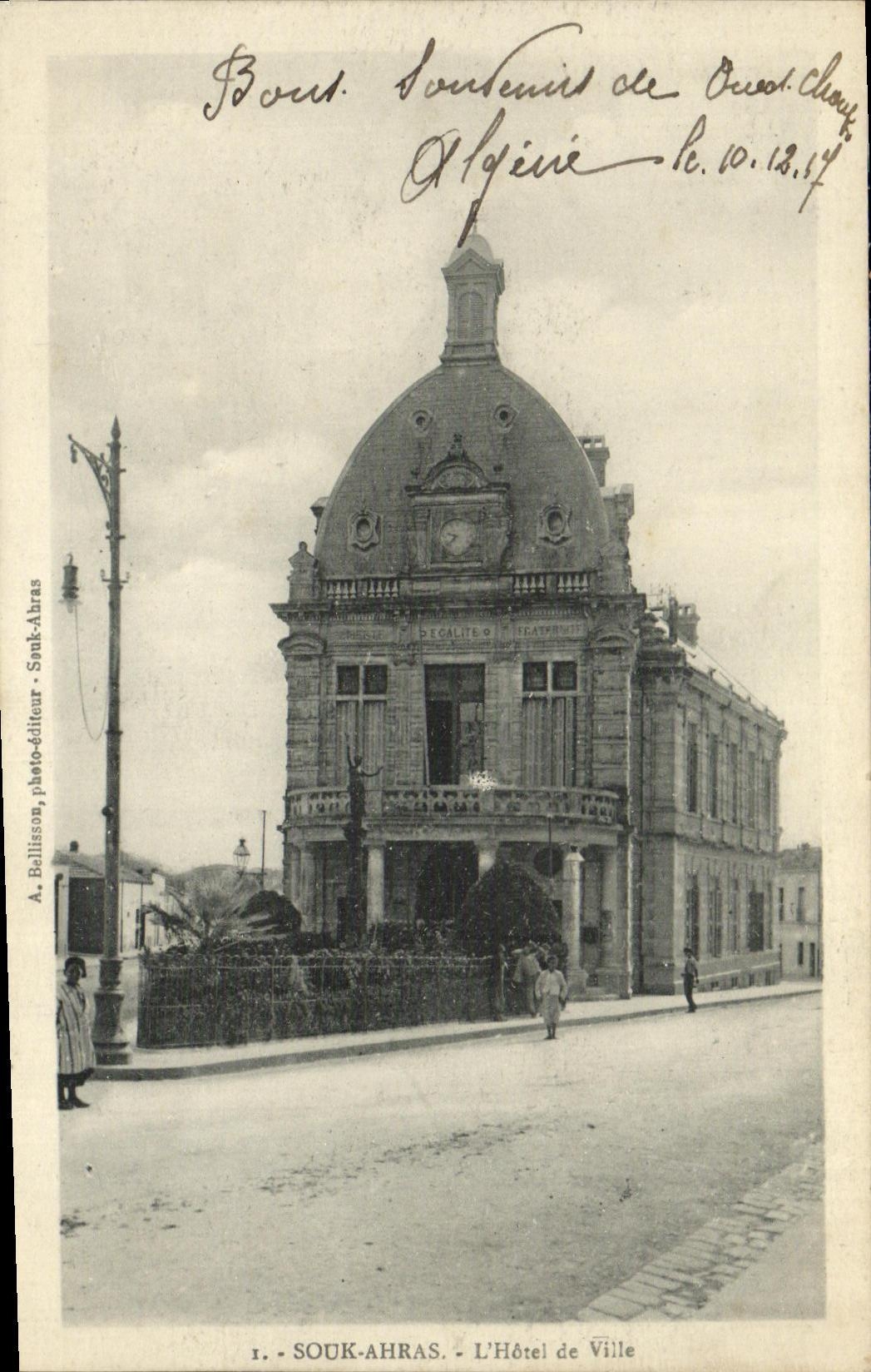 CPA Algerie Souk Ahras L hotel de ville