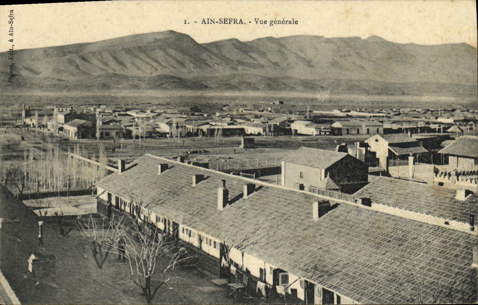 VINTAGE POSTCARD Algeria Ain Sefra View