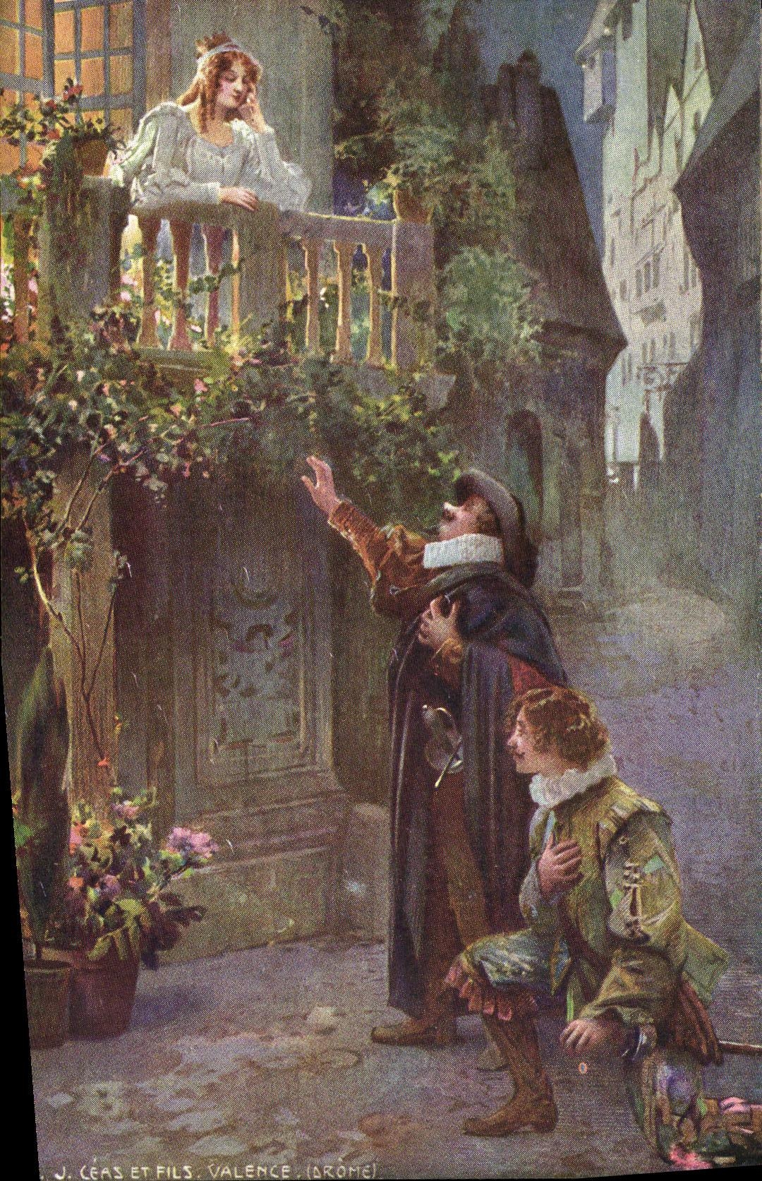 CPA Fantaisie Cyrano de Bergerac Rostand