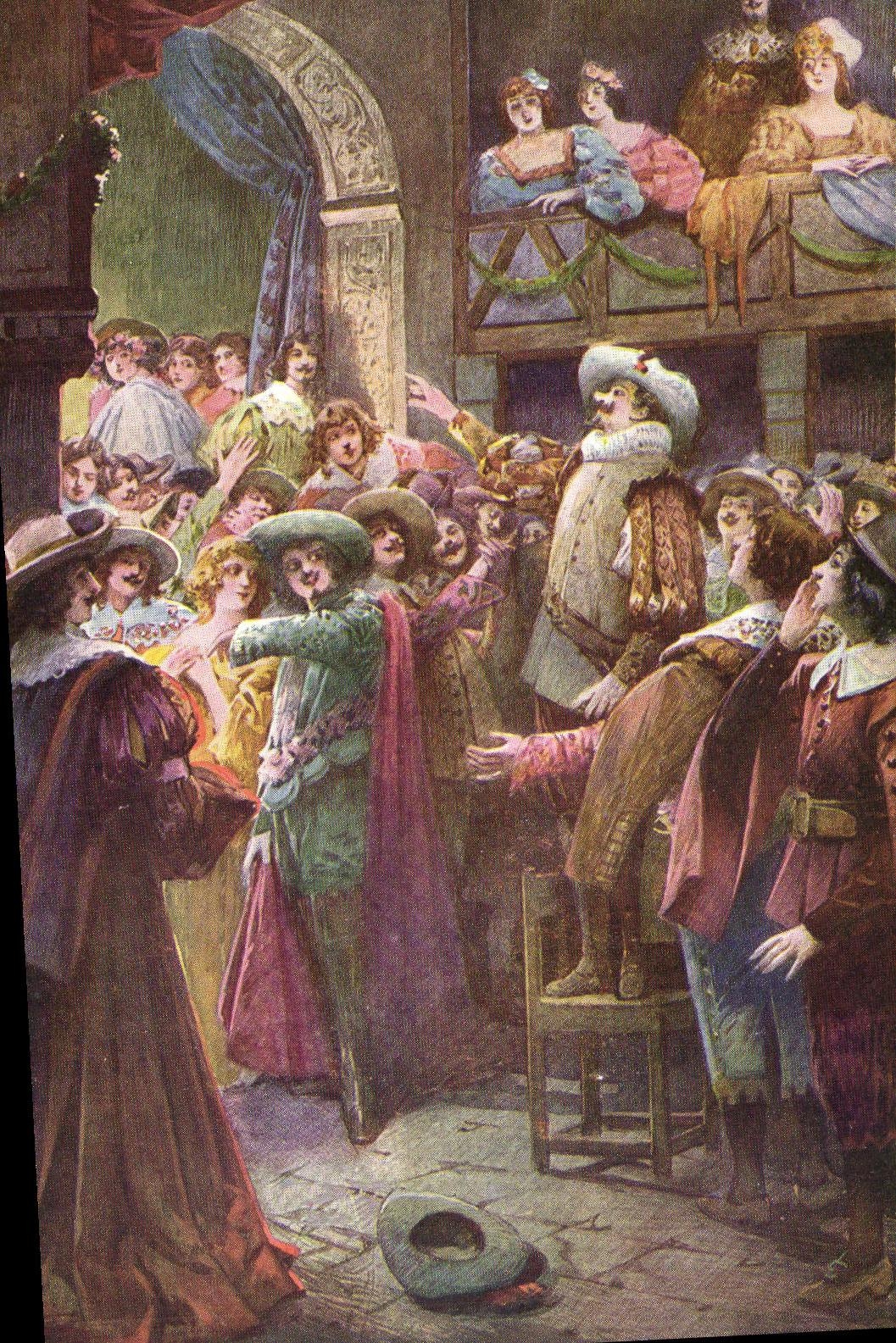 CPA Fantaisie Cyrano de Bergerac Rostand