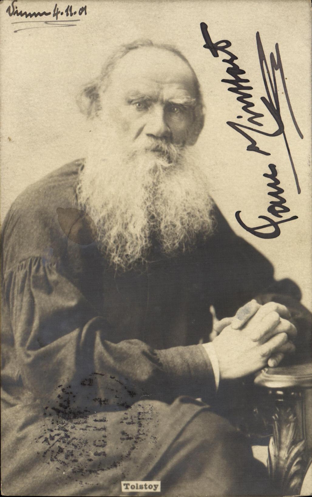 VINTAGE POSTCARD Tolstoy Russia Russia