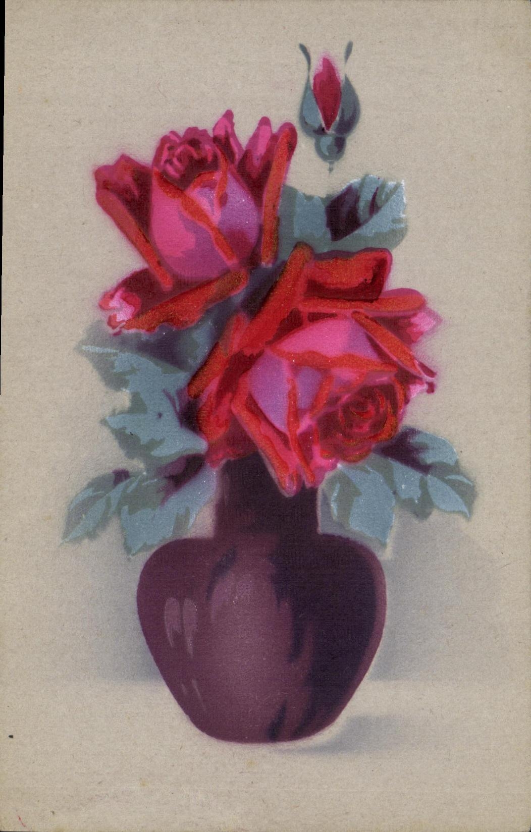 CPA Fantaisie Fleurs 