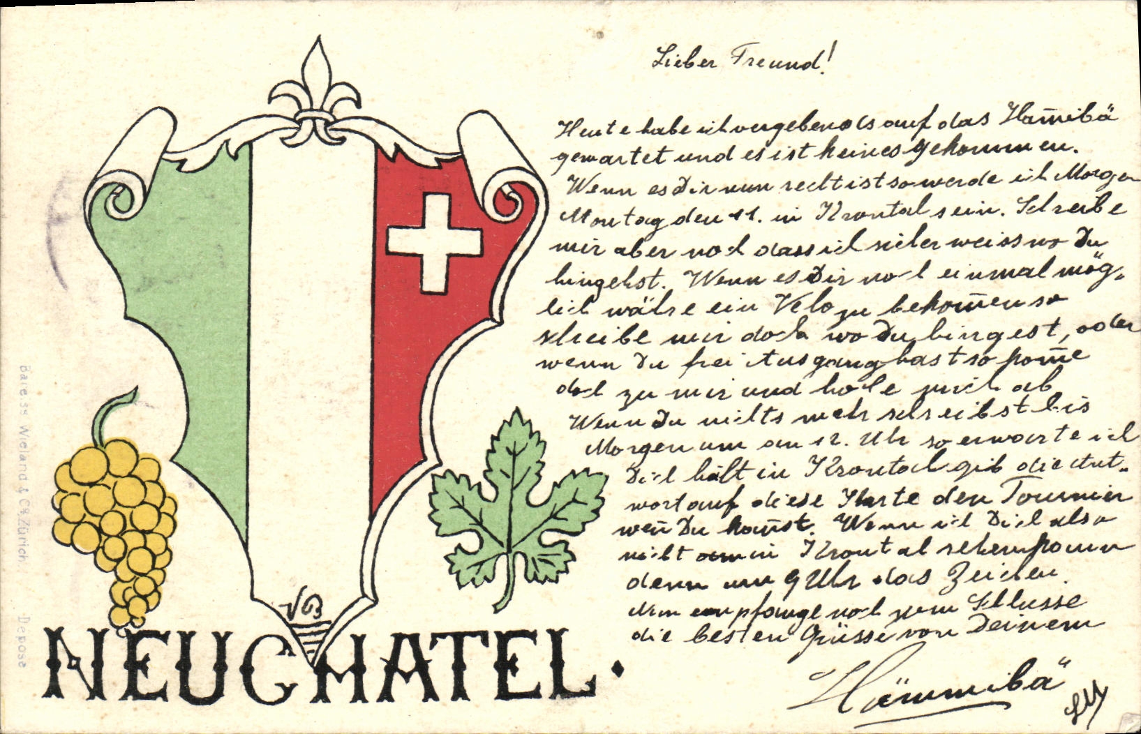 CPA Fantaisie Suisse Neuchatel
