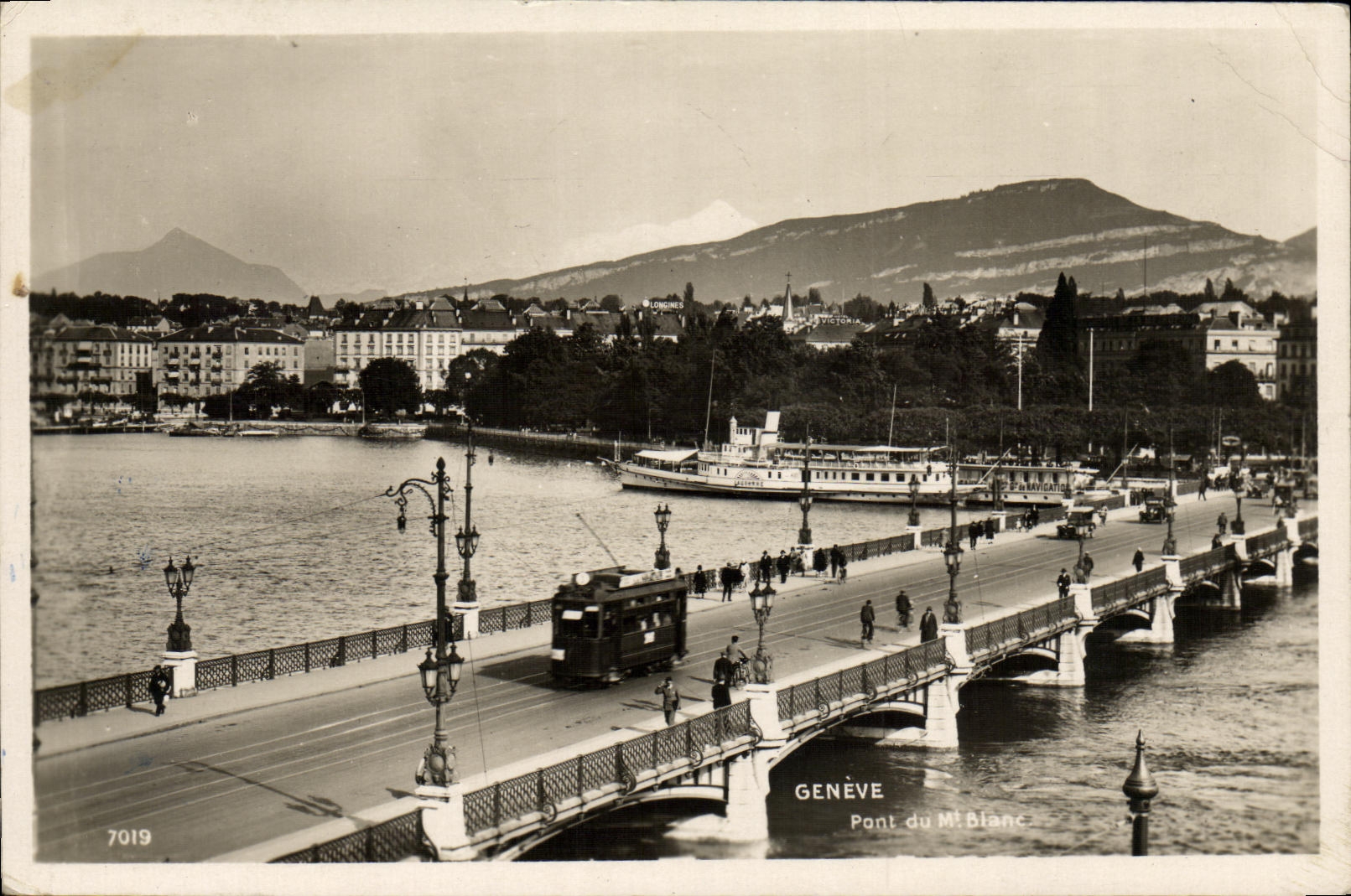 CPA Geneve Pont du Mt Blanc