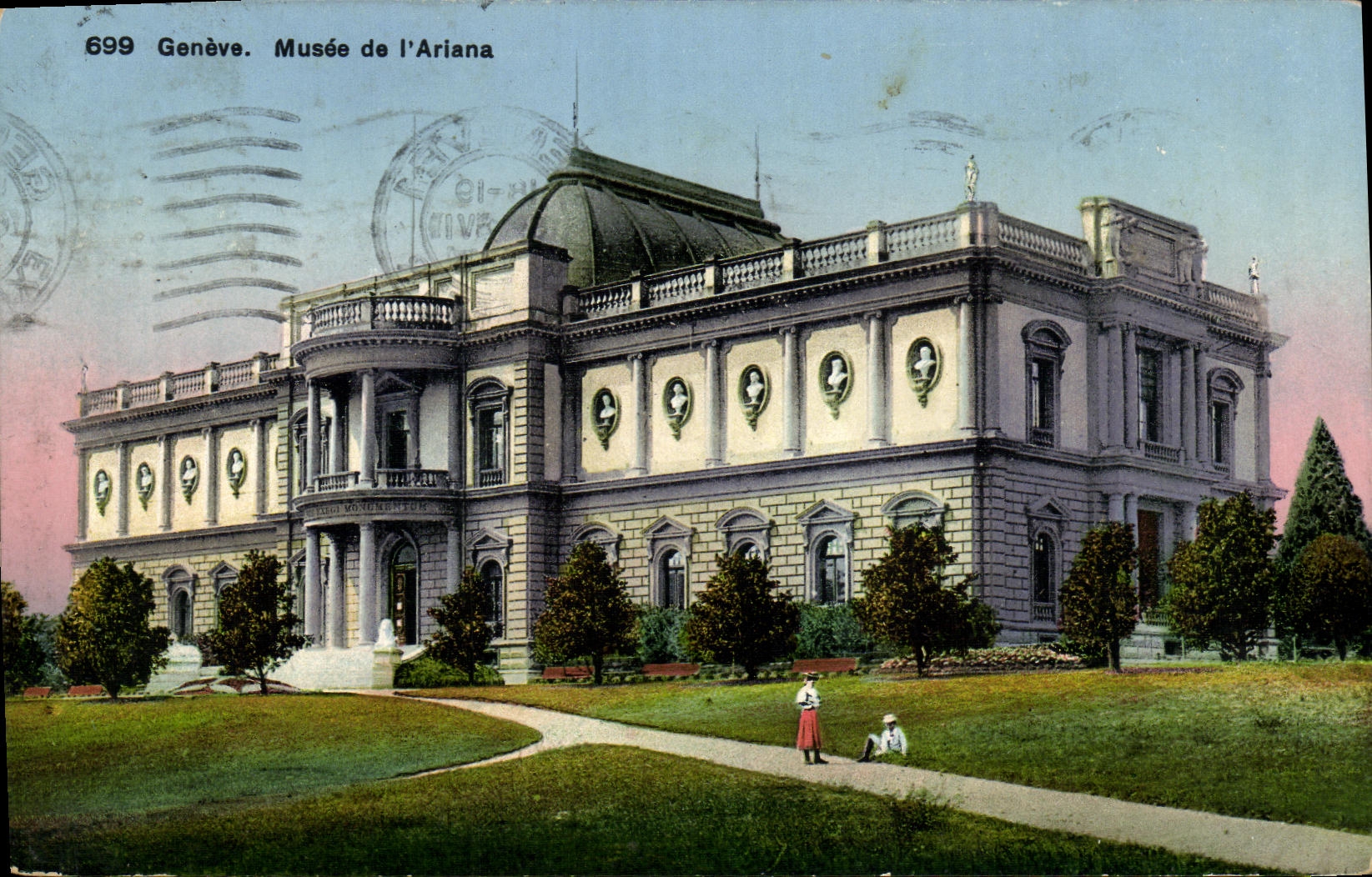 CPA Geneve Musee de l Ariana 