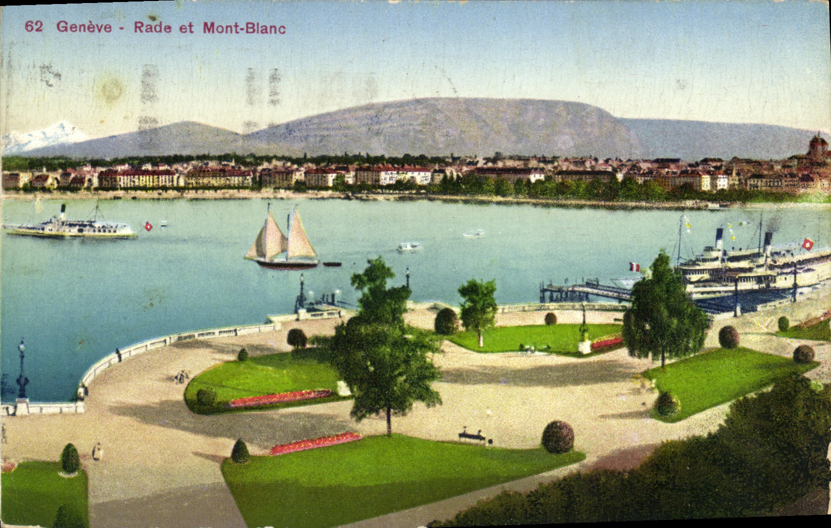 CPA Geneve et le Mont Blanc 