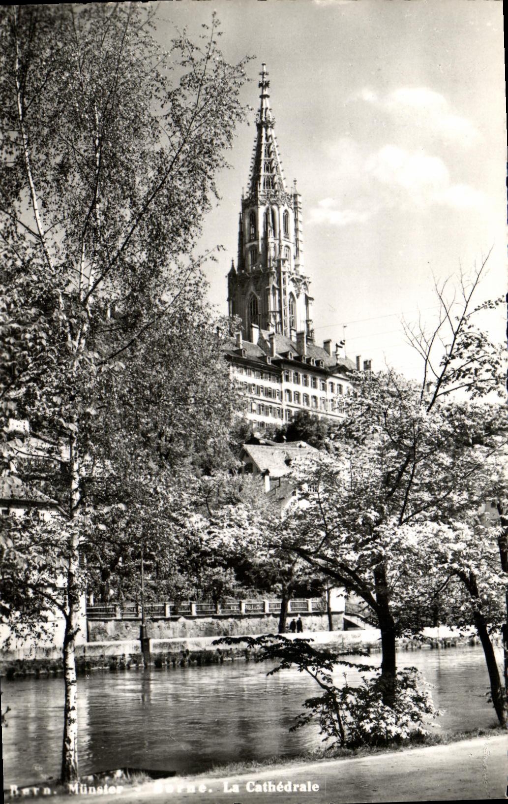 VINTAGE POSTCARD Swiss Bern Munster