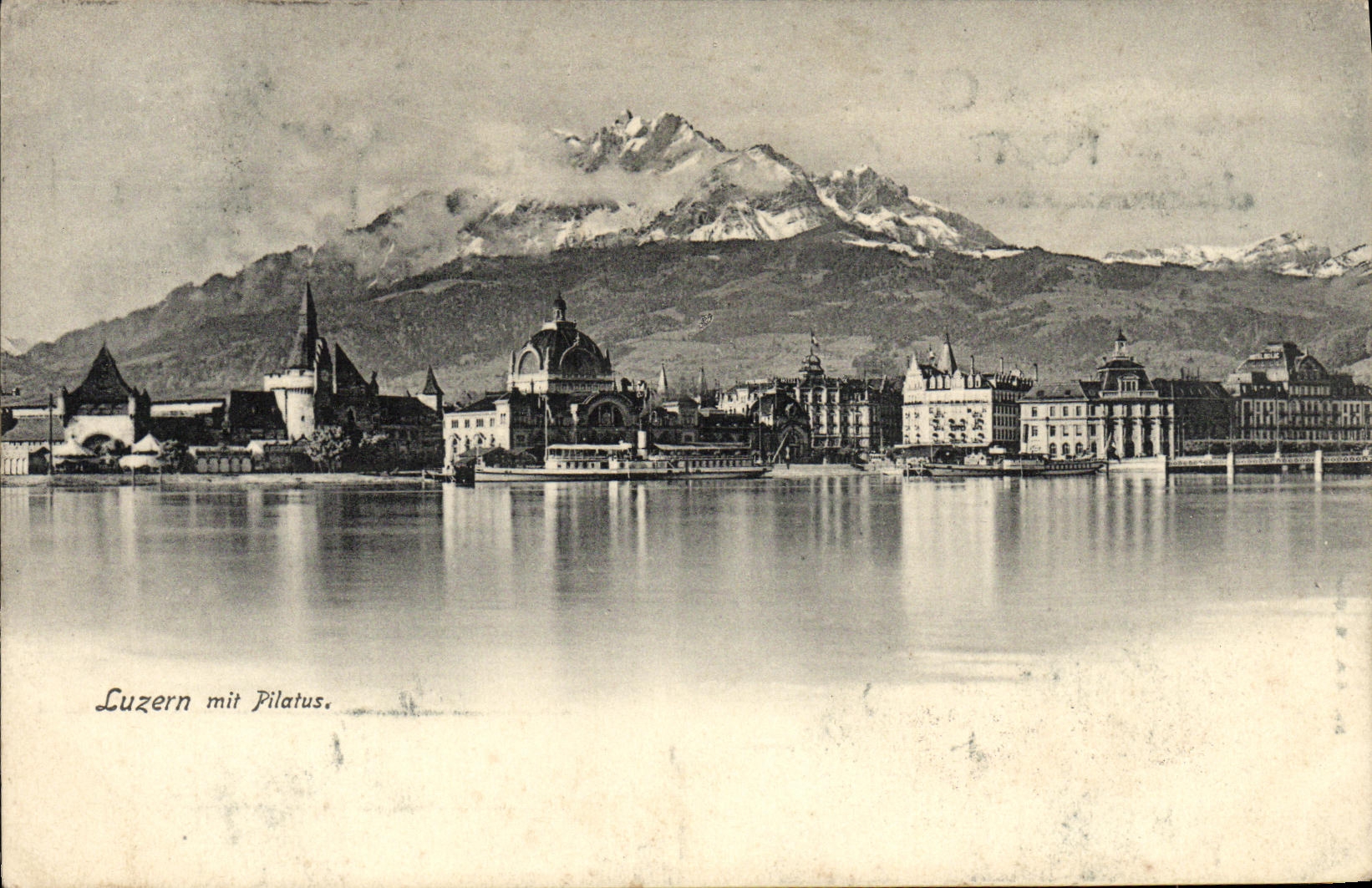 VINTAGE POSTCARD Suisse Luzern put Pilatus