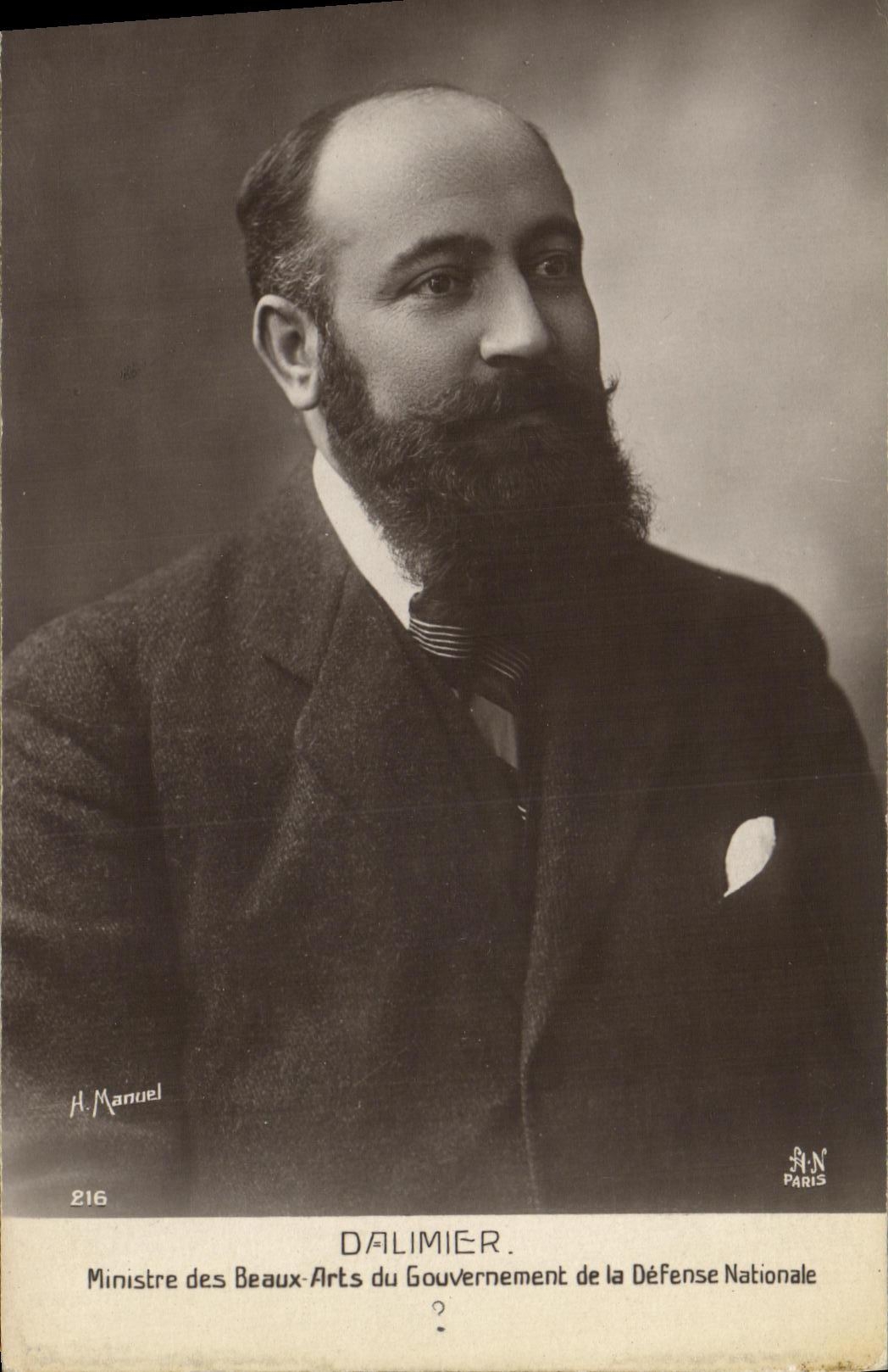 VINTAGE POSTCARD Dalmer Minister for Beautiful arts